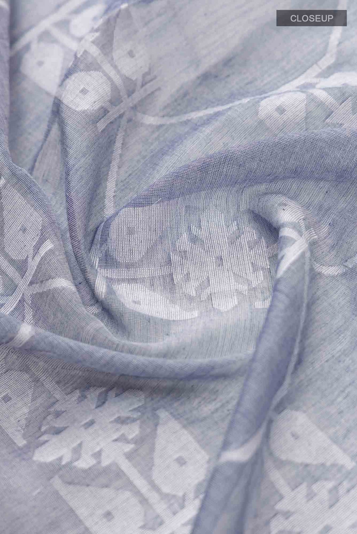 Suman-Grey Bengal Cotton Saree