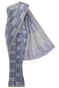Suman-Grey Bengal Cotton Saree
