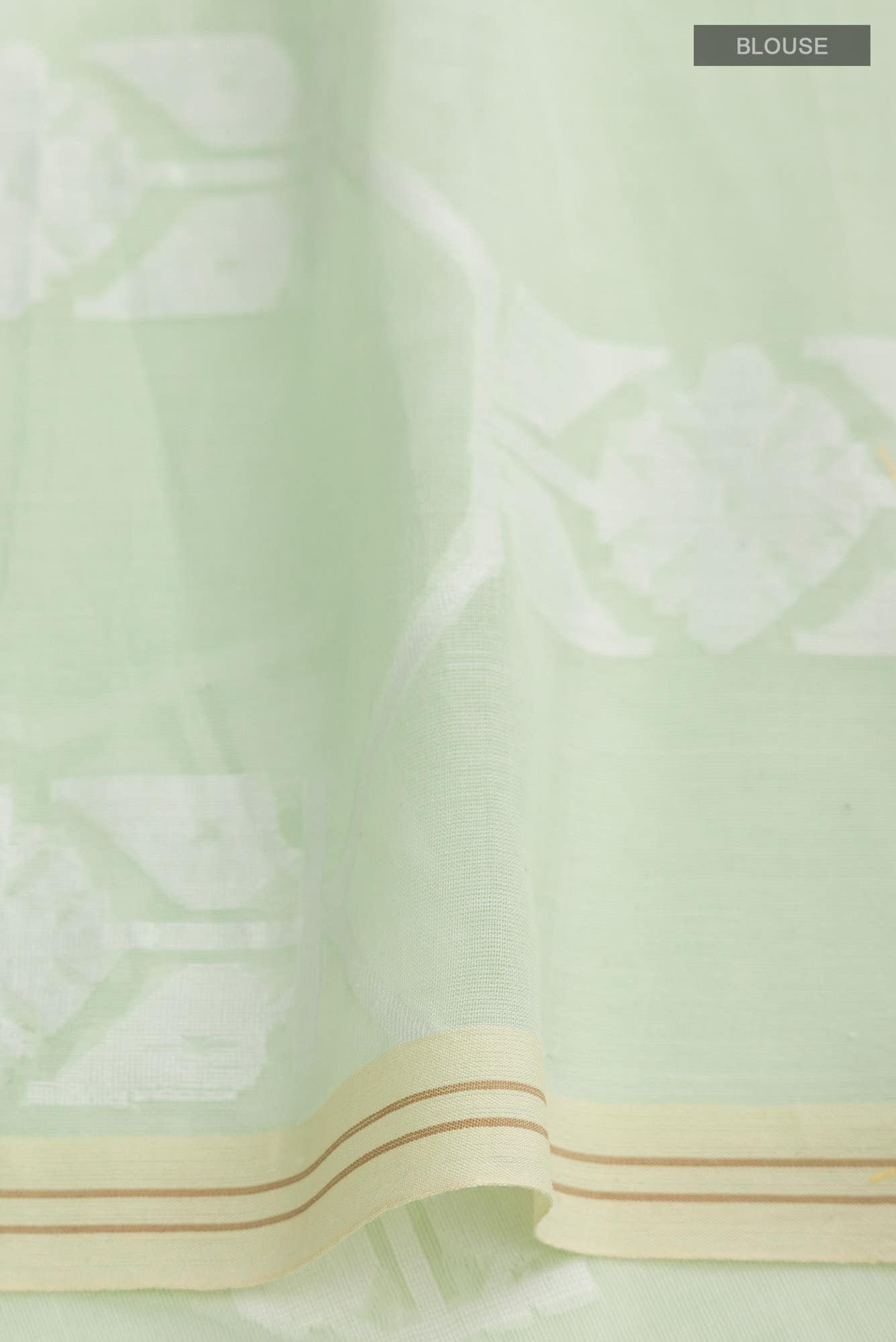 Suman-Mint Green Bengal Cotton Saree