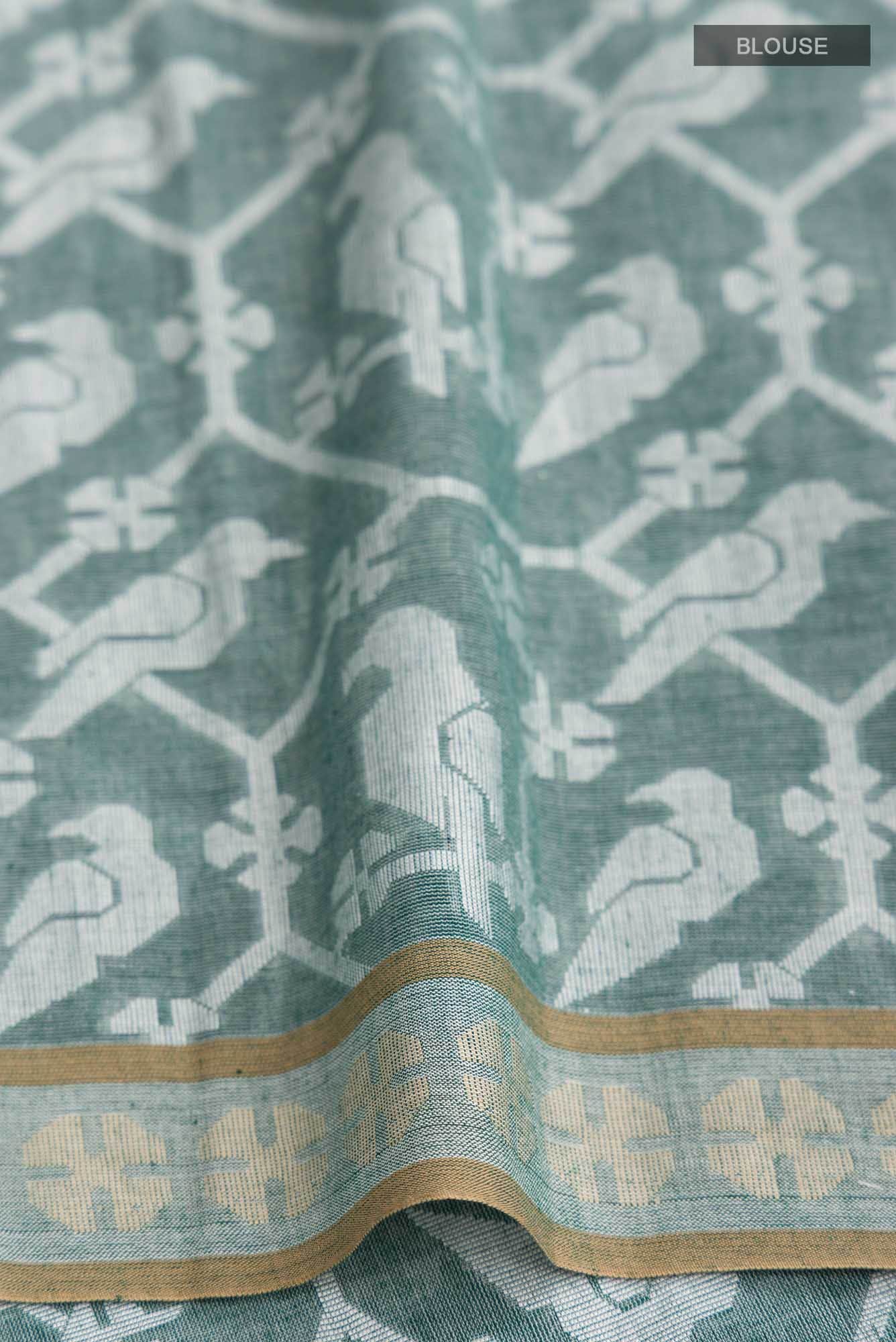 Mrinmayi-Green Bengal Cotton Saree