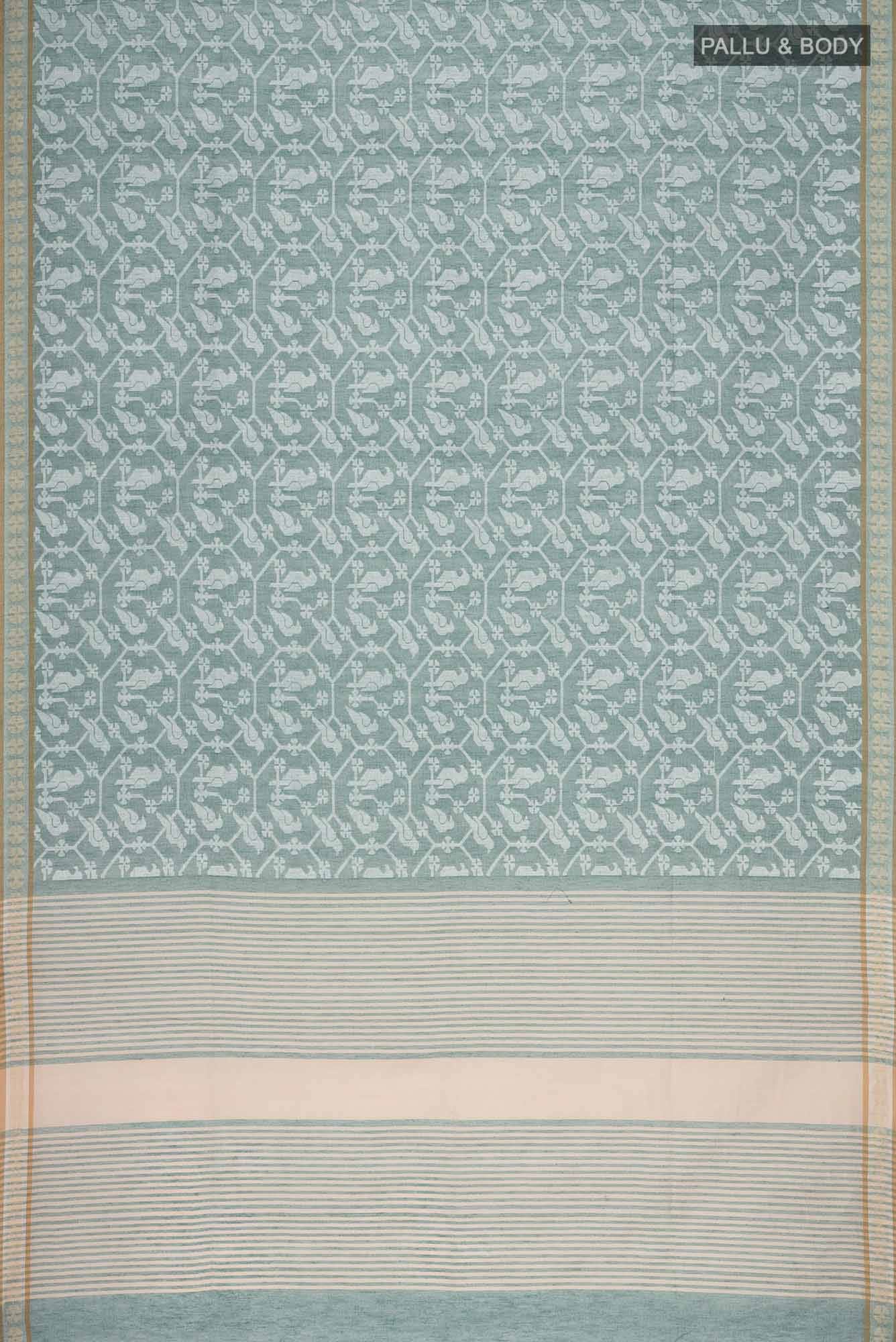 Mrinmayi-Green Bengal Cotton Saree