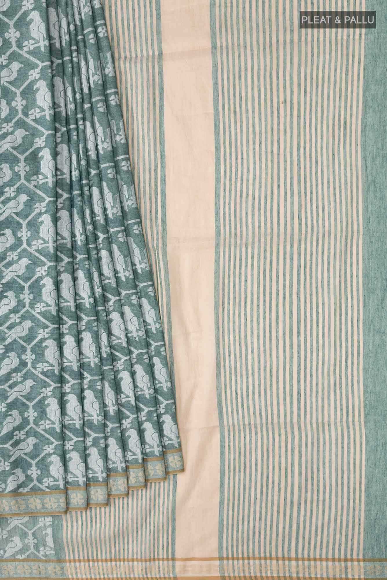Mrinmayi-Green Bengal Cotton Saree