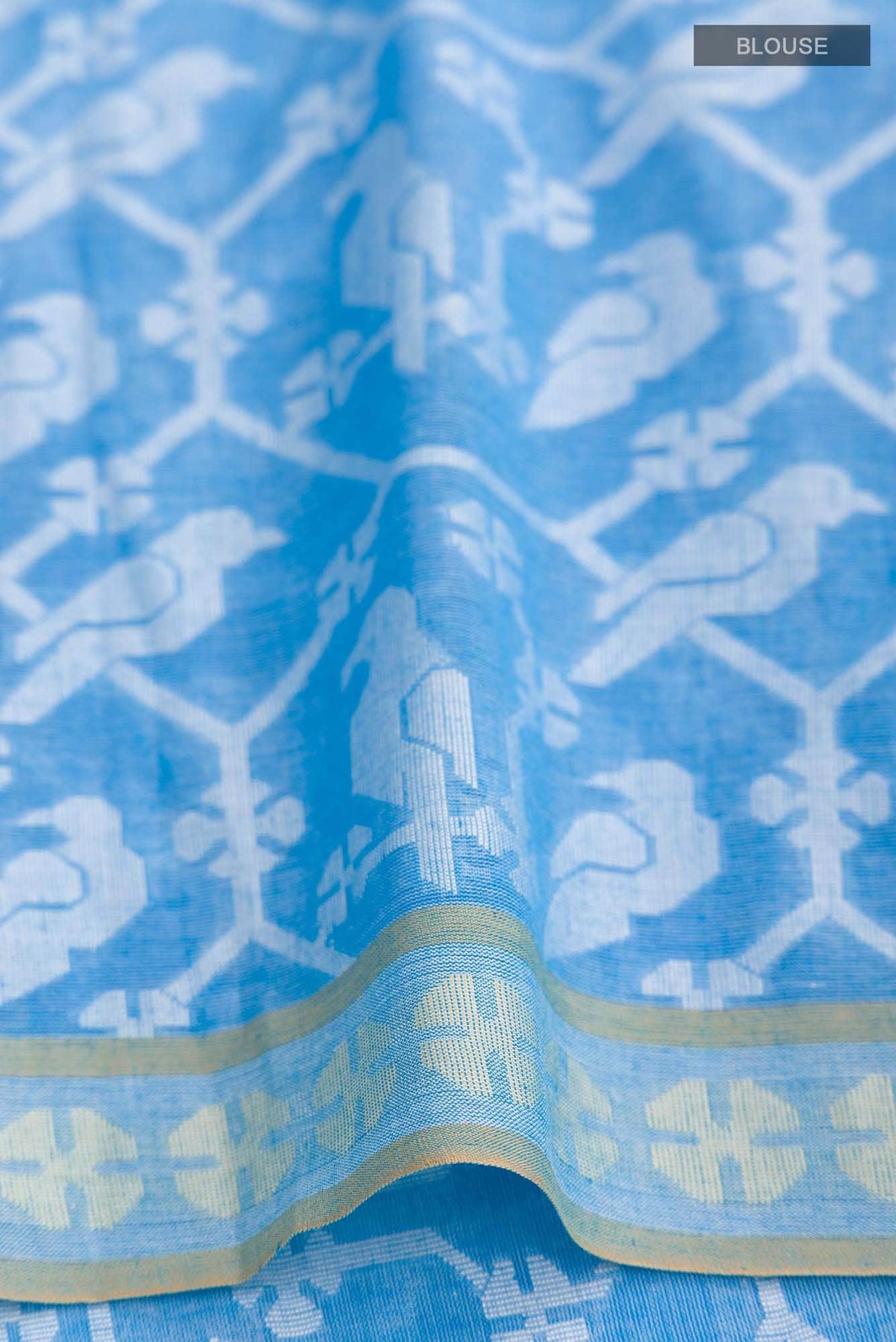 Mrinmayi-Blue Bengal Cotton Saree