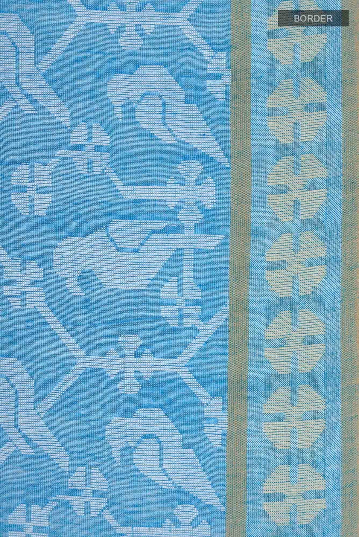 Mrinmayi-Blue Bengal Cotton Saree