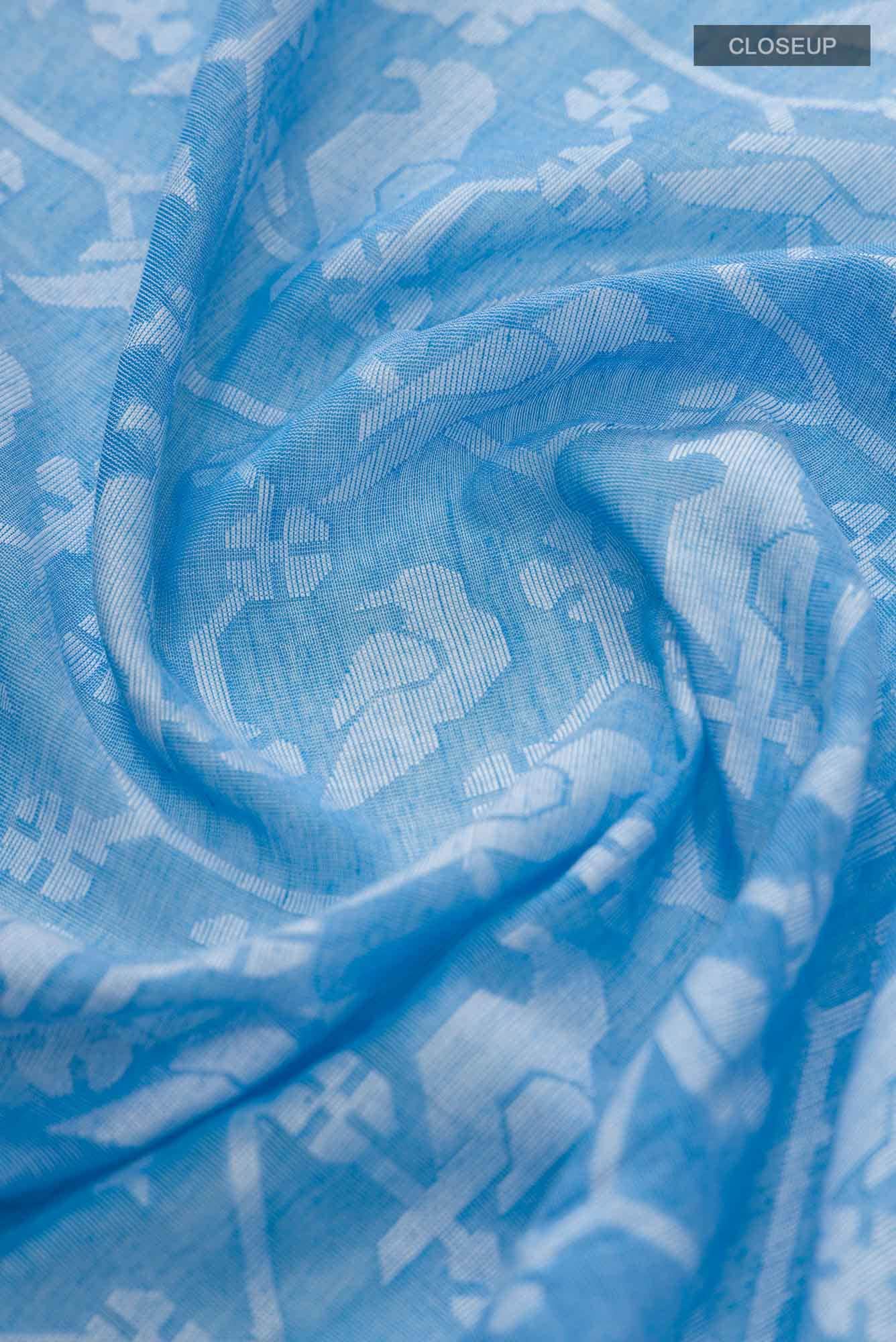 Mrinmayi-Blue Bengal Cotton Saree
