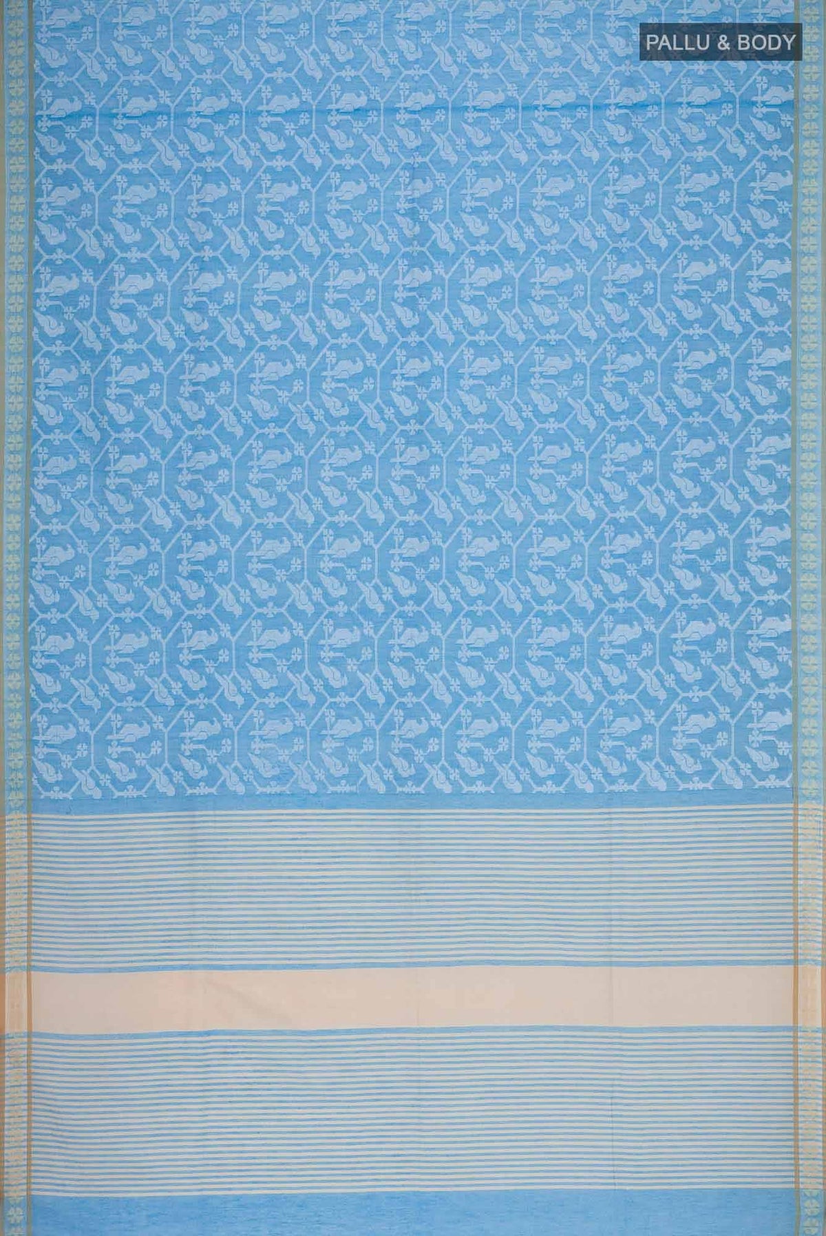 Mrinmayi-Blue Bengal Cotton Saree