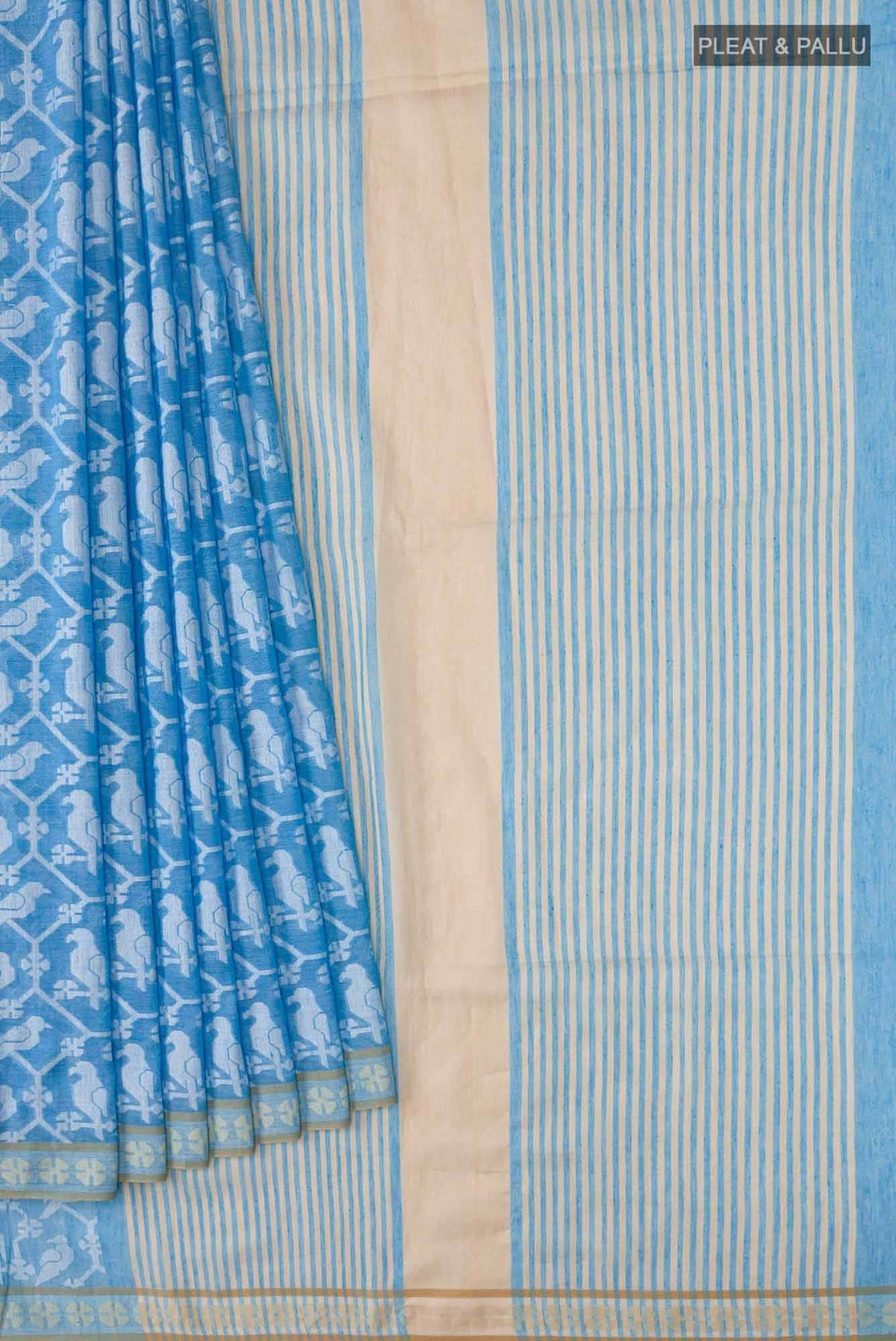 Mrinmayi-Blue Bengal Cotton Saree