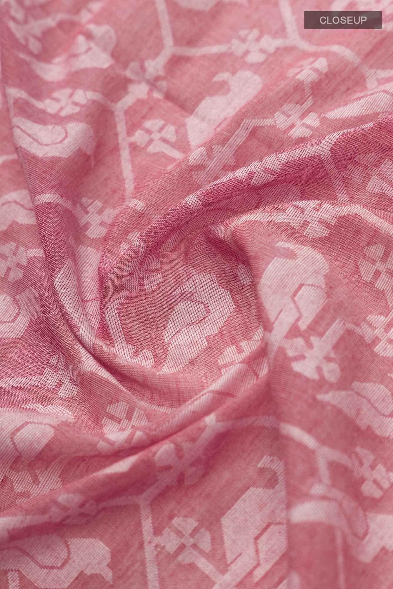 Mrinmayi-Peach Bengal Cotton Saree