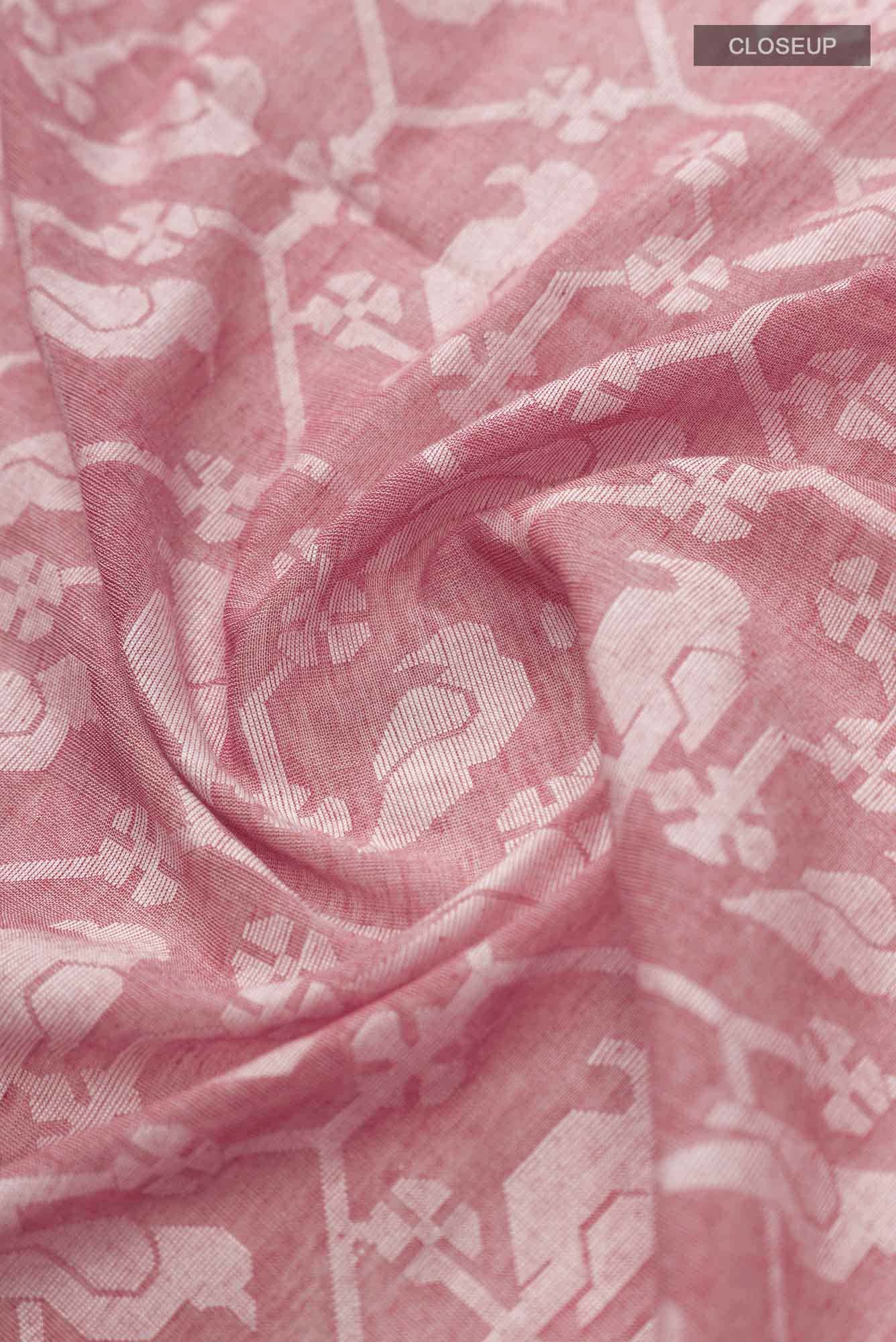Mrinmayi-Peach Bengal Cotton Saree