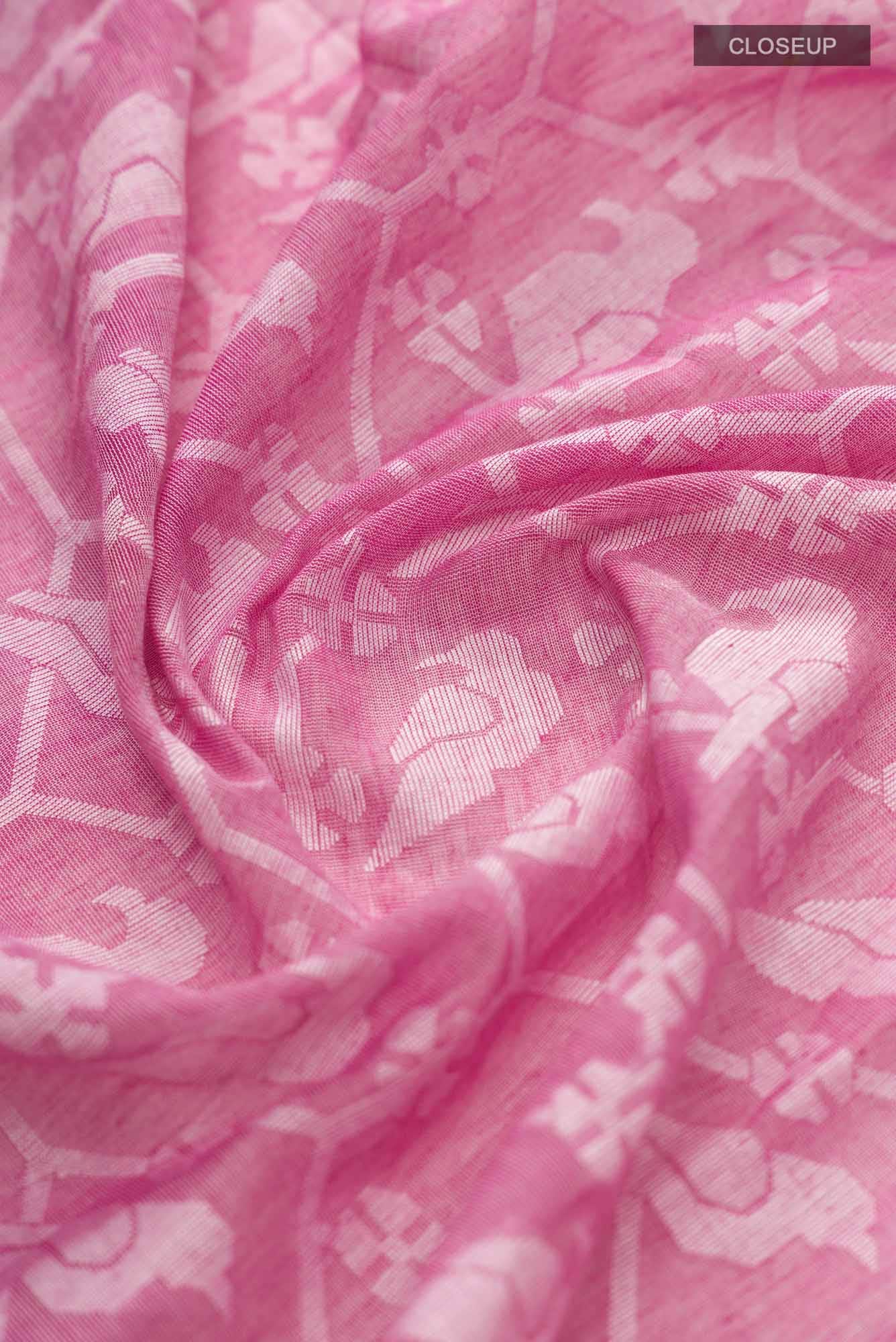 Mrinmayi-Pink Bengal Cotton Saree
