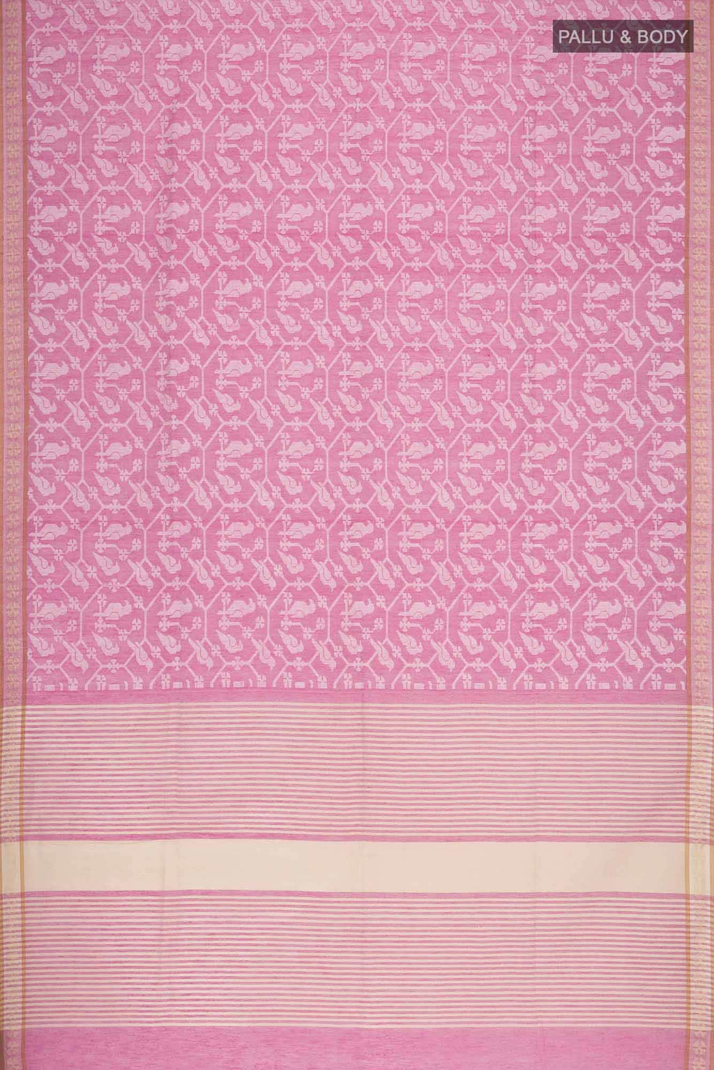 Mrinmayi-Pink Bengal Cotton Saree