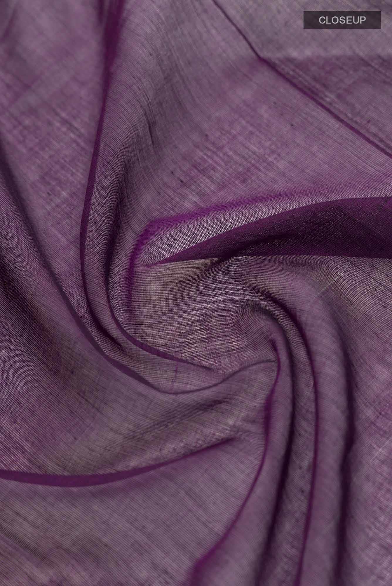 Priyambada-Purple Bengal Cotton Saree