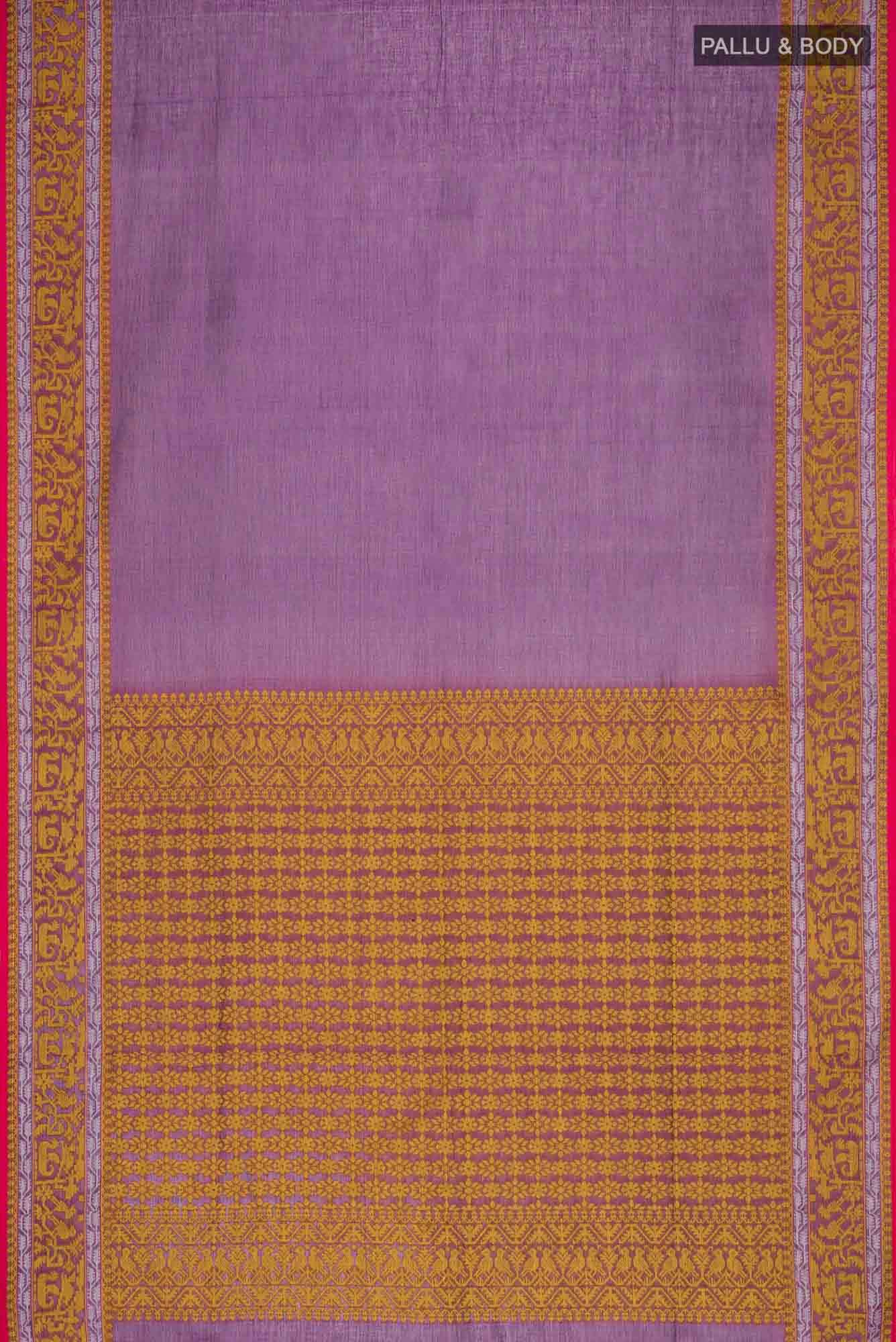 Priyambada-Purple Bengal Cotton Saree