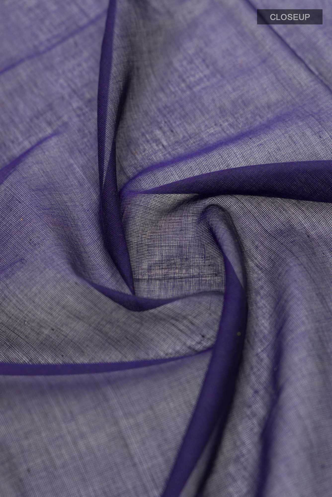 Priyambada-Navy Blue Bengal Cotton Saree