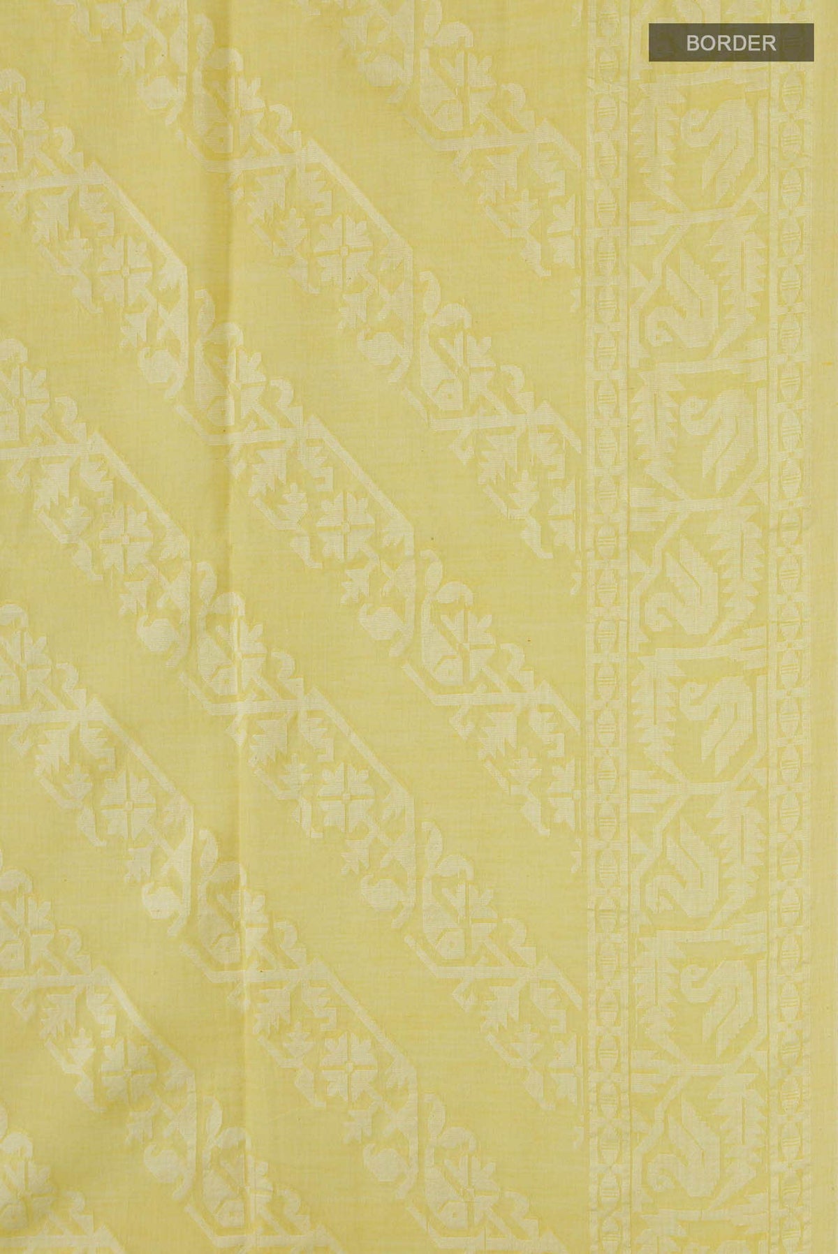 Hansika-Yellow Bengal Cotton Saree