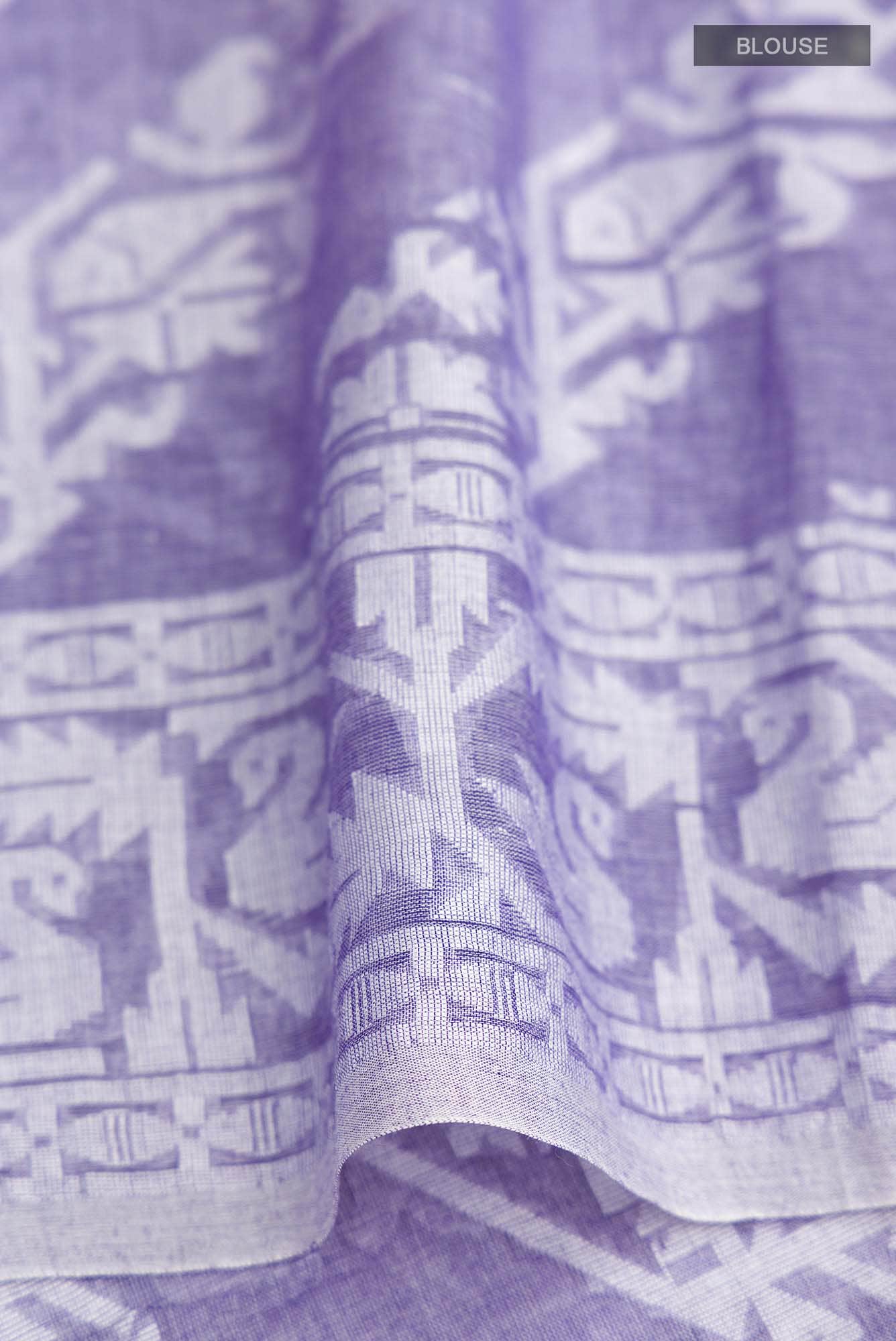 Hansika-Purple Bengal Cotton Saree