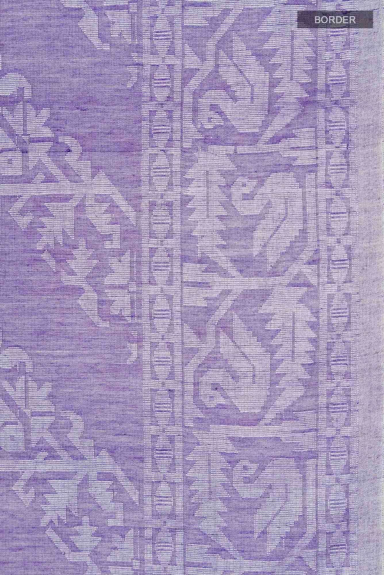 Hansika-Purple Bengal Cotton Saree