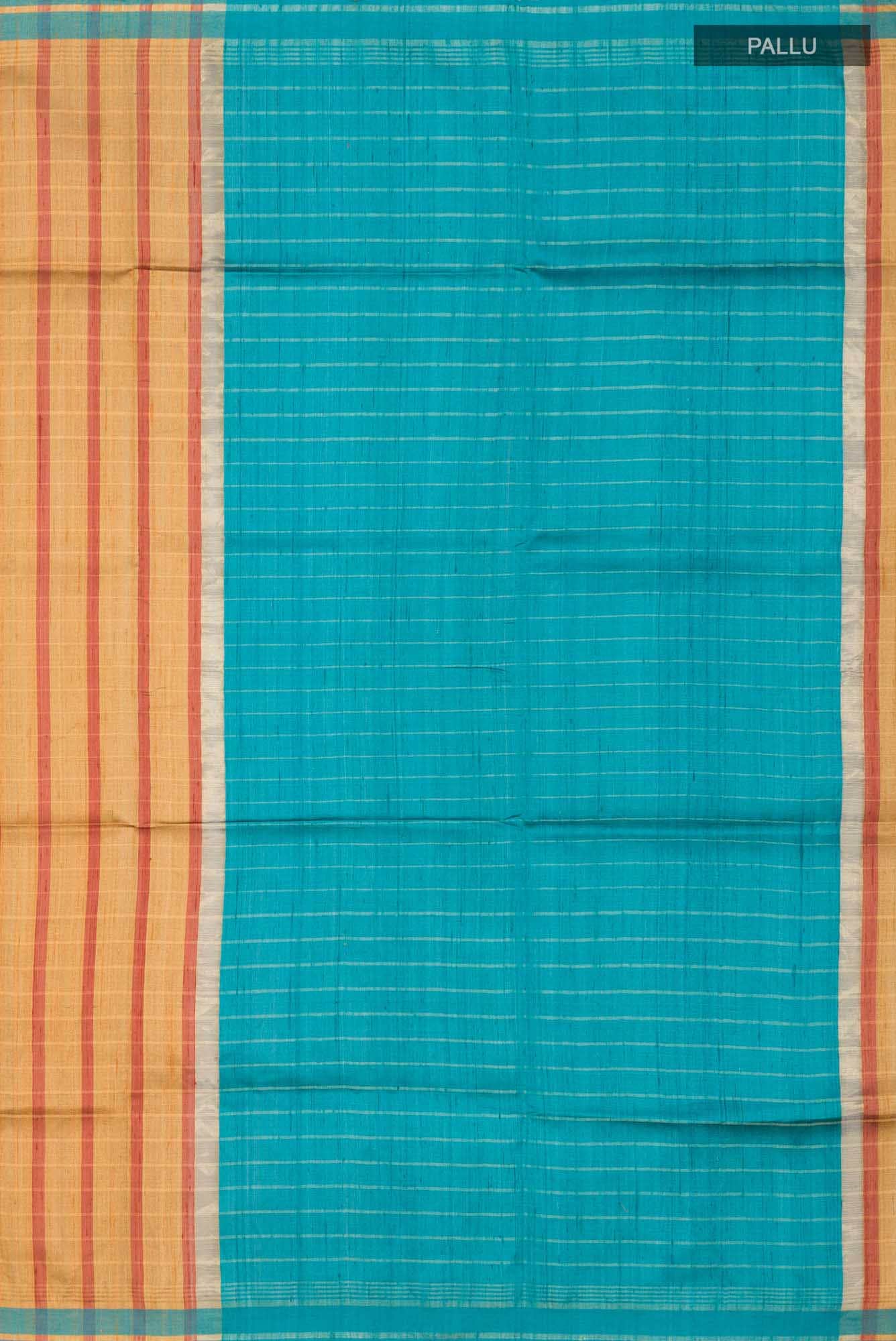 Golden Glint-Mustard Bhagalpuri Tussar Silk Saree