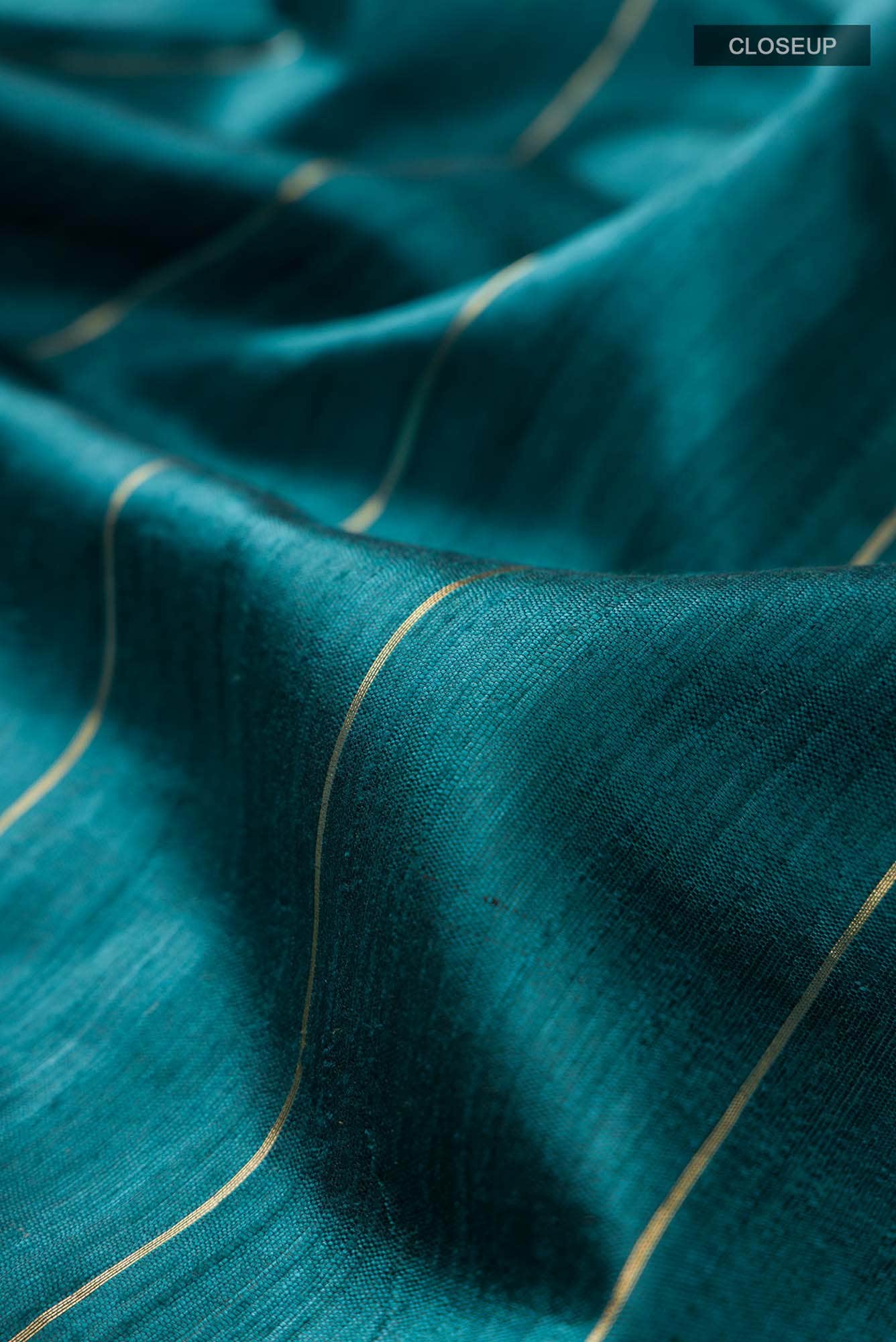 Emerald Breeze-Dark Green Bhagalpuri Tussar Silk Saree