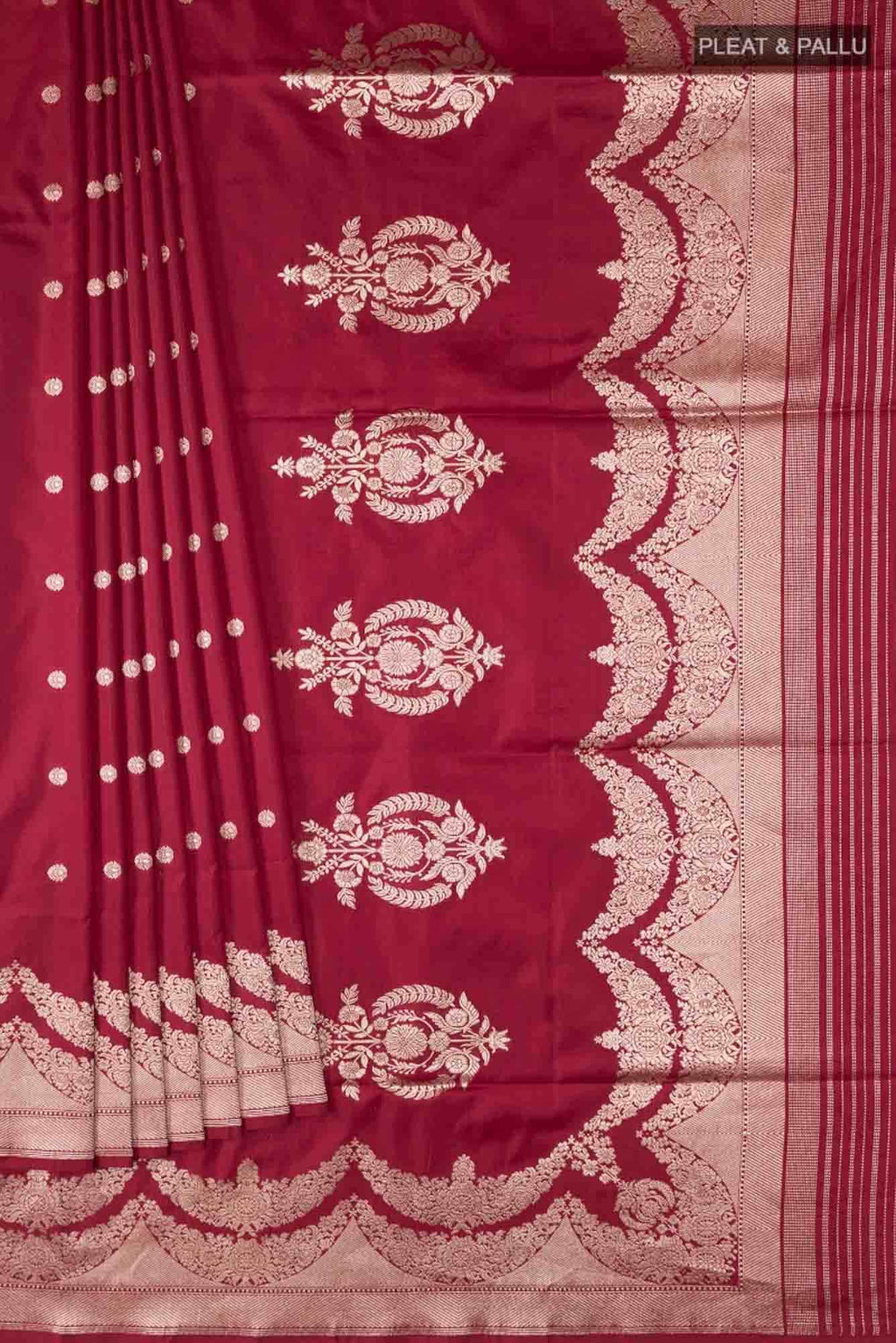 Vibhushita-Red Banarasi Silk Saree