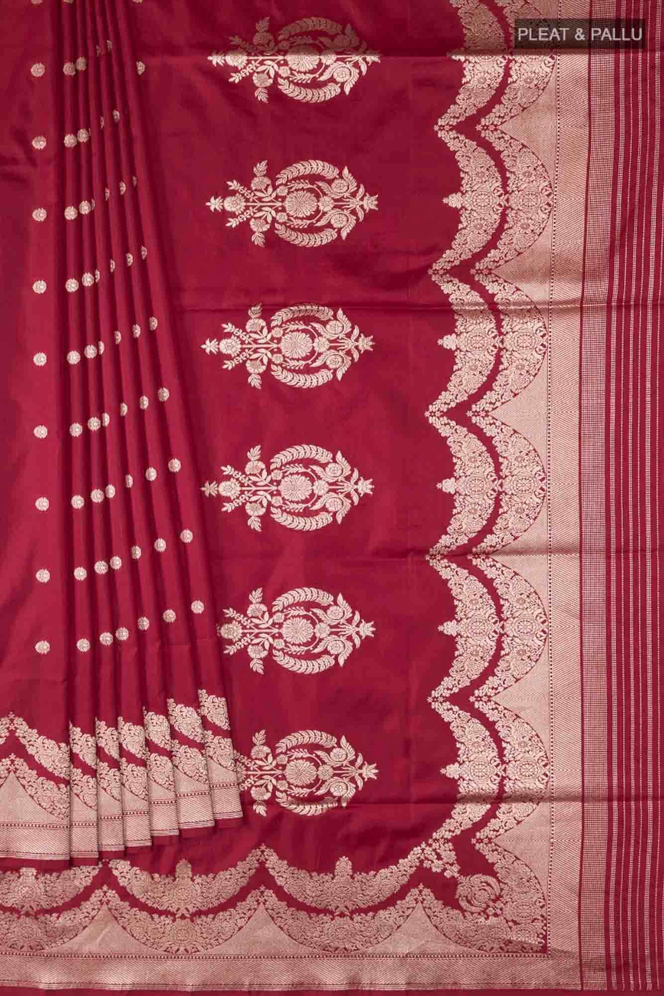 Vibhushita-Red Banarasi Silk Saree