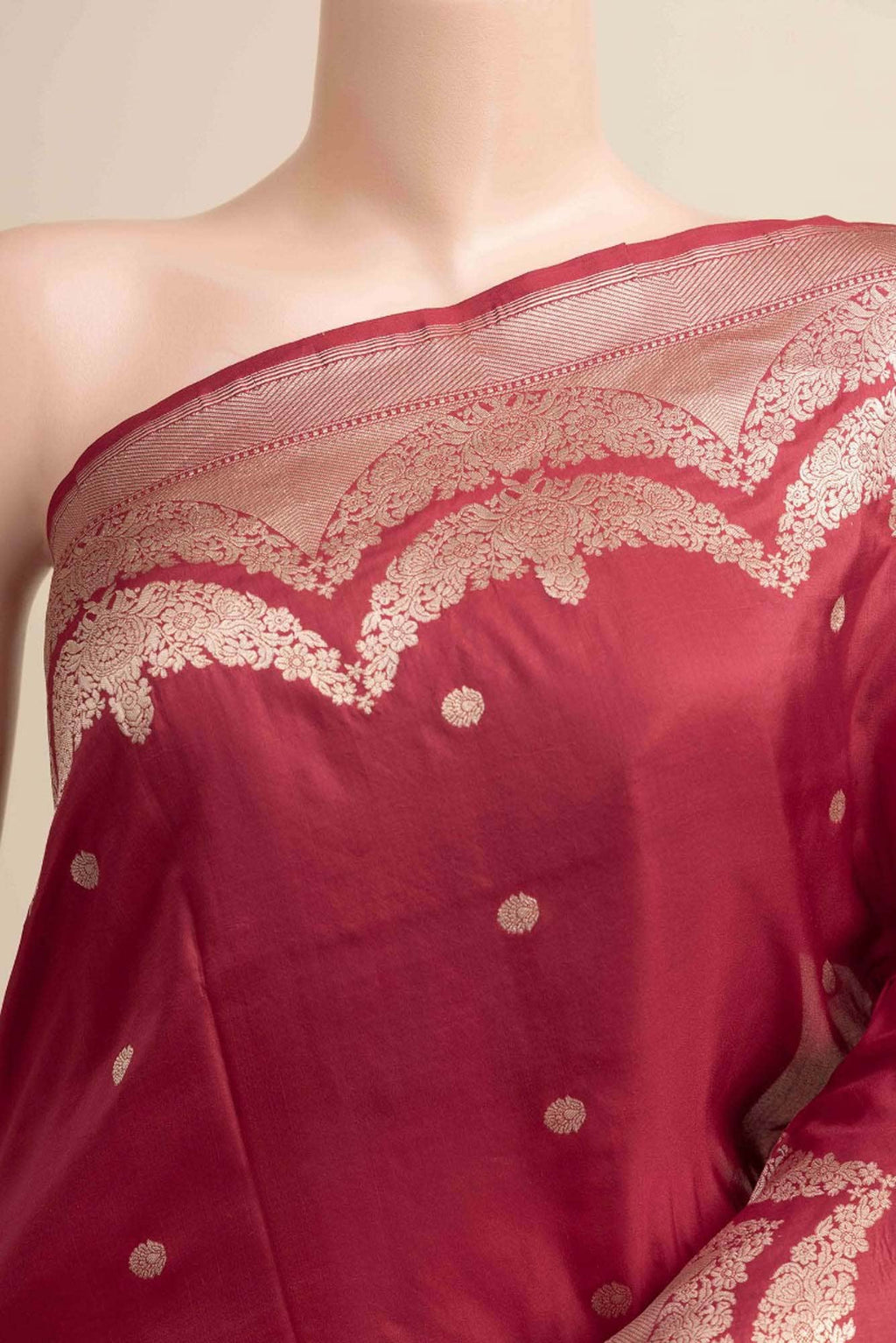 Vibhushita-Red Banarasi Silk Saree