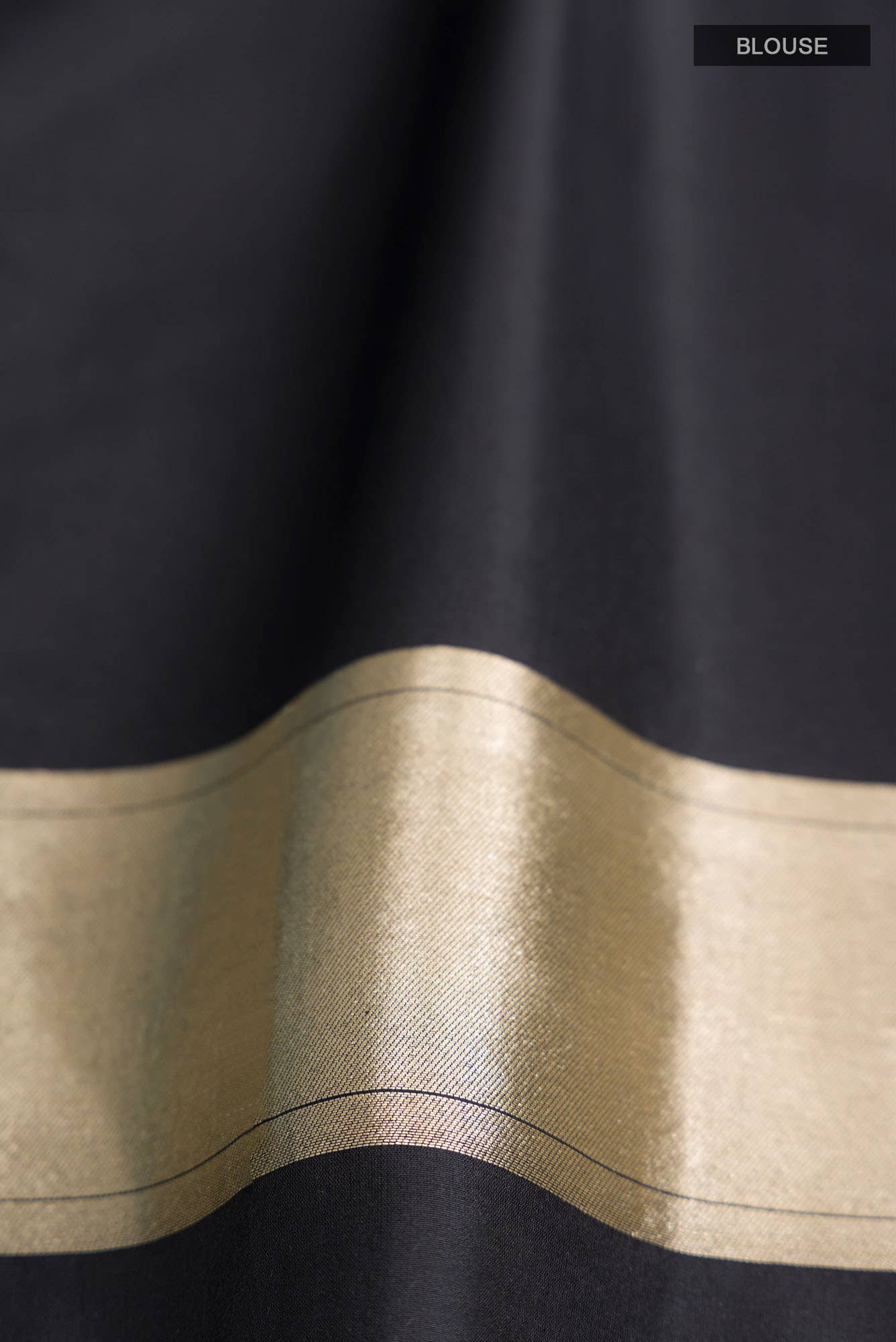 Chameli Chic-Black Banarasi Silk Saree
