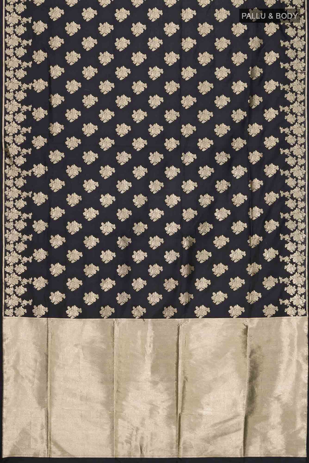Chameli Chic-Black Banarasi Silk Saree