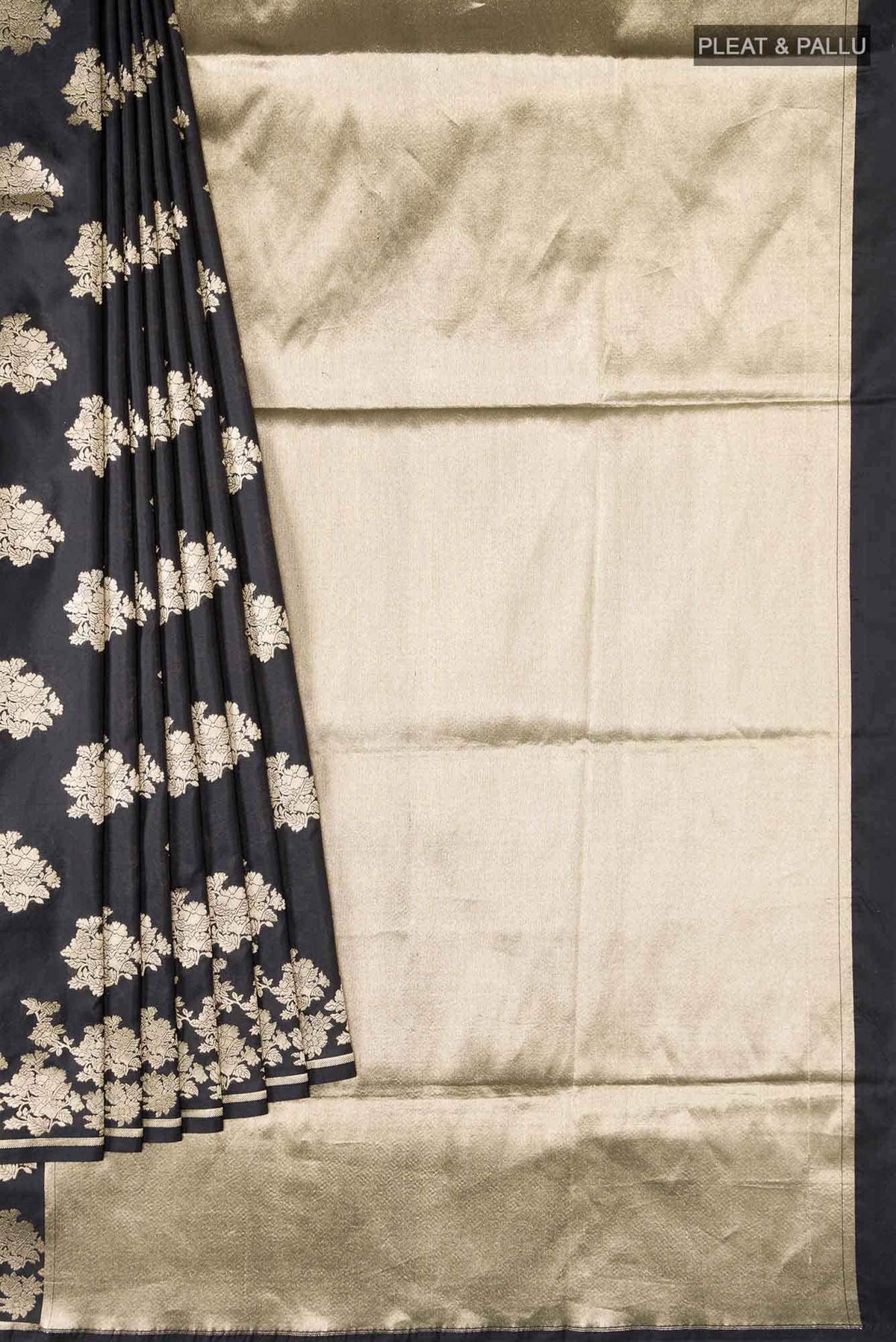 Chameli Chic-Black Banarasi Silk Saree