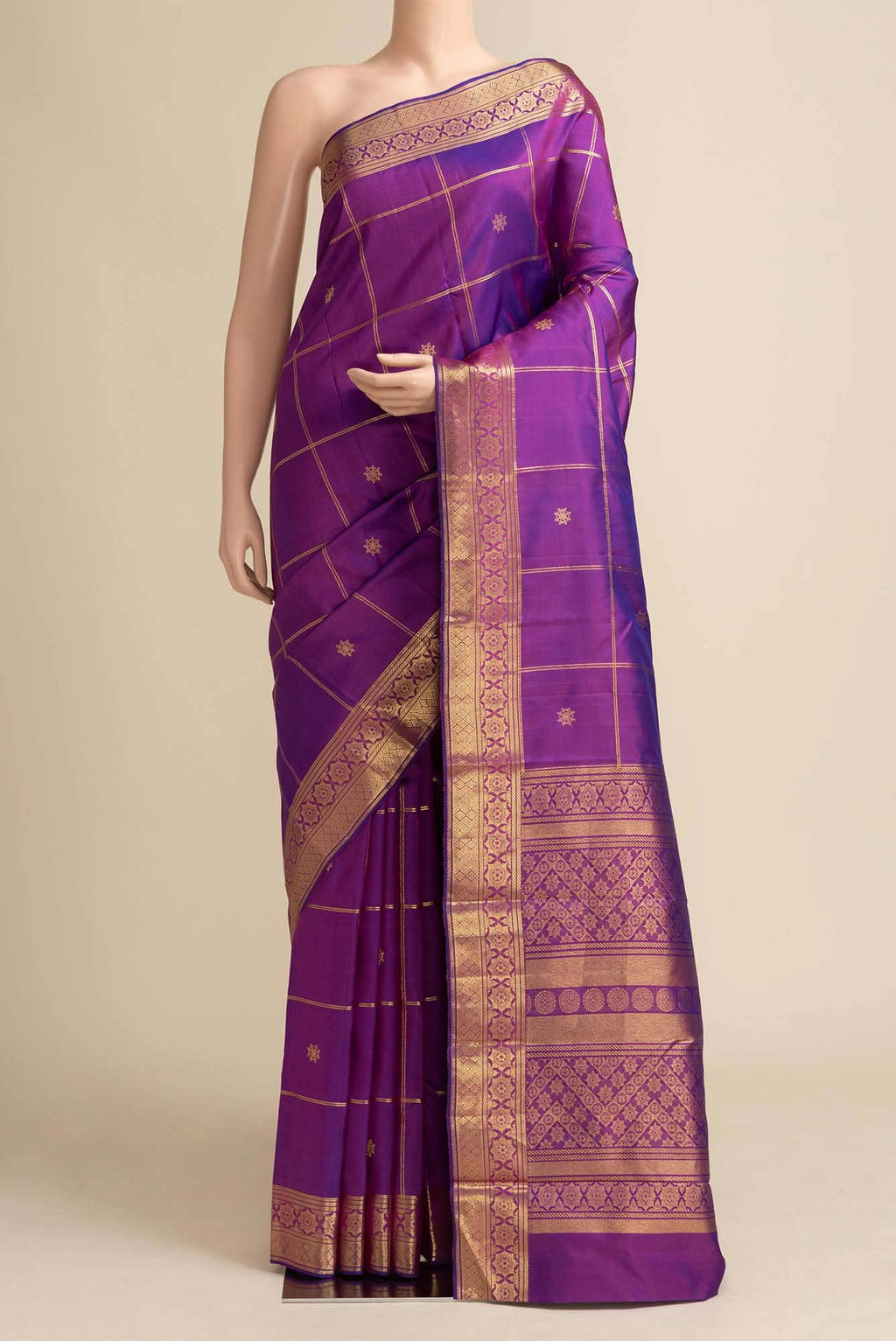 Savitri-Purple Kanchipuram Silk Saree