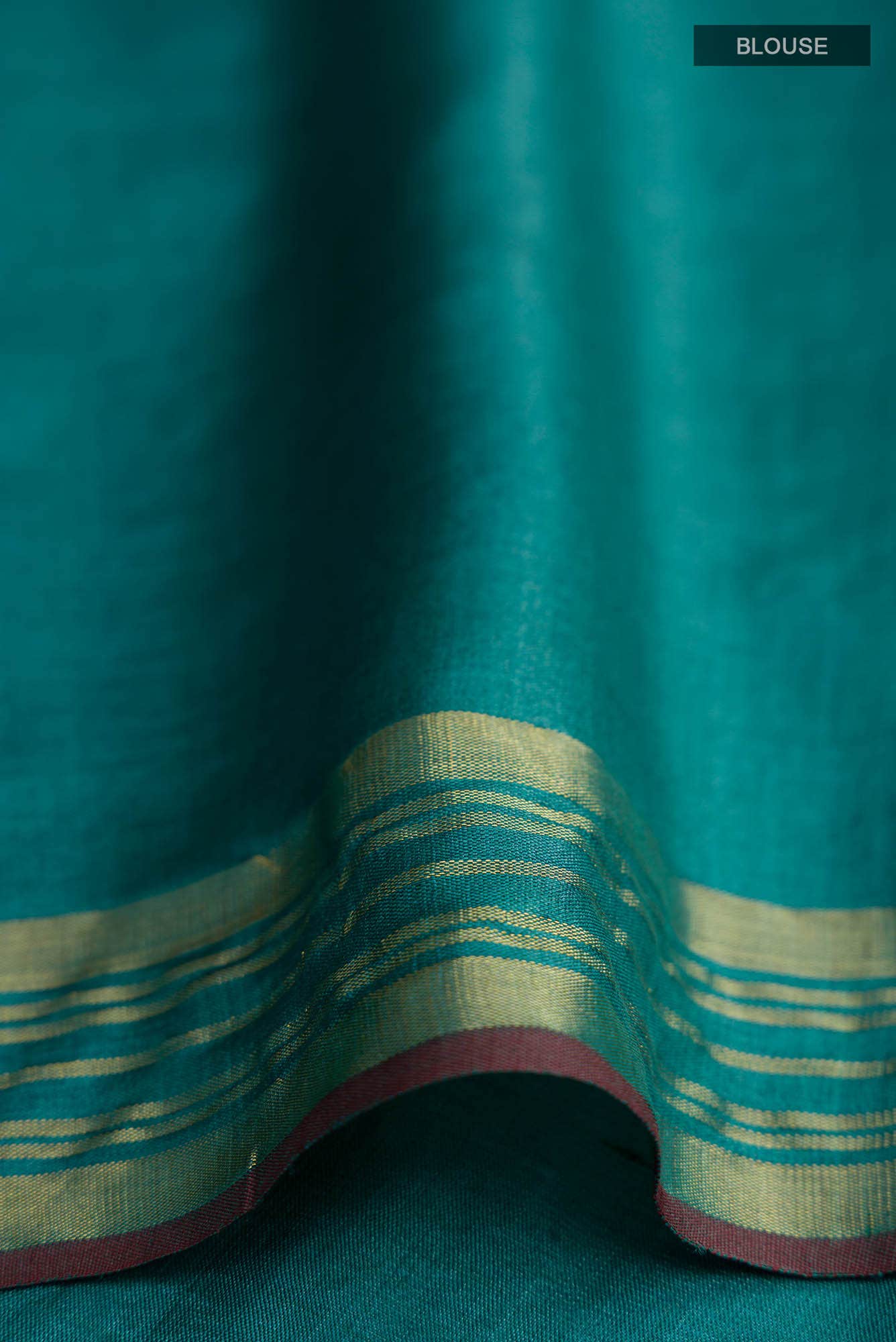 Chili Lily-Green Tussar Silk Saree