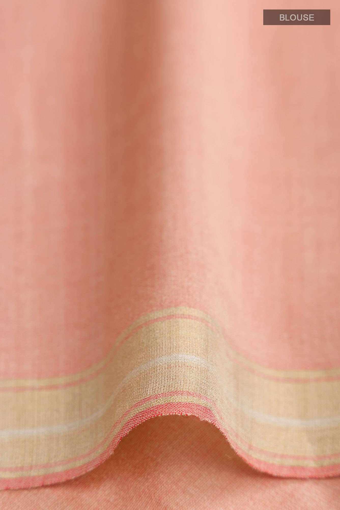 Prowl and Prance-Peach Tussar Silk Saree