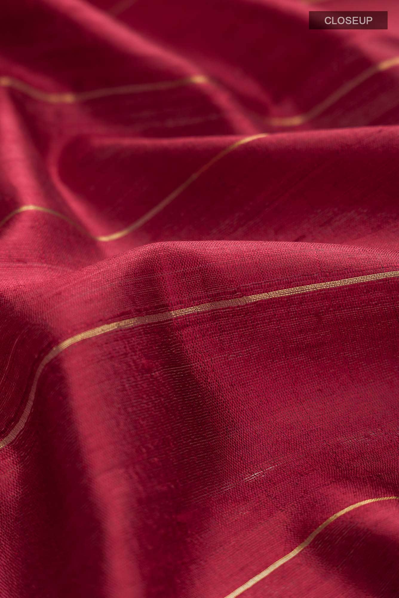 Crimson Night-Maroon Tussar Silk Saree