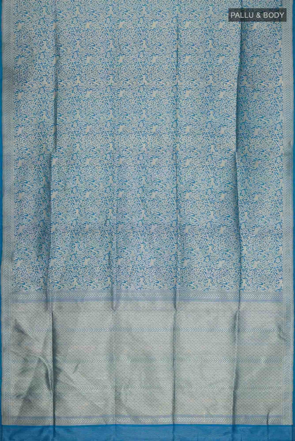 Mogli's World-Blue Banarasi Silk Saree