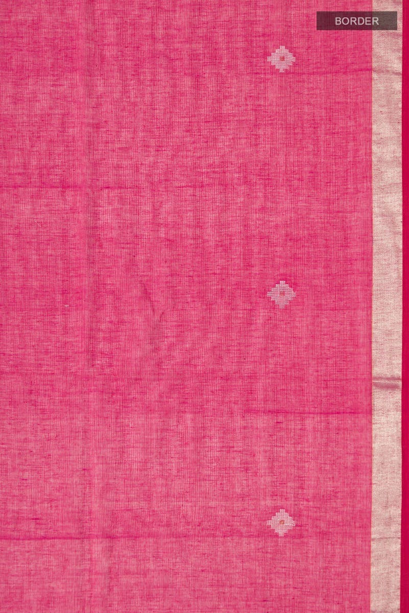 Suchitra-Dark Pink Bengal Cotton Saree
