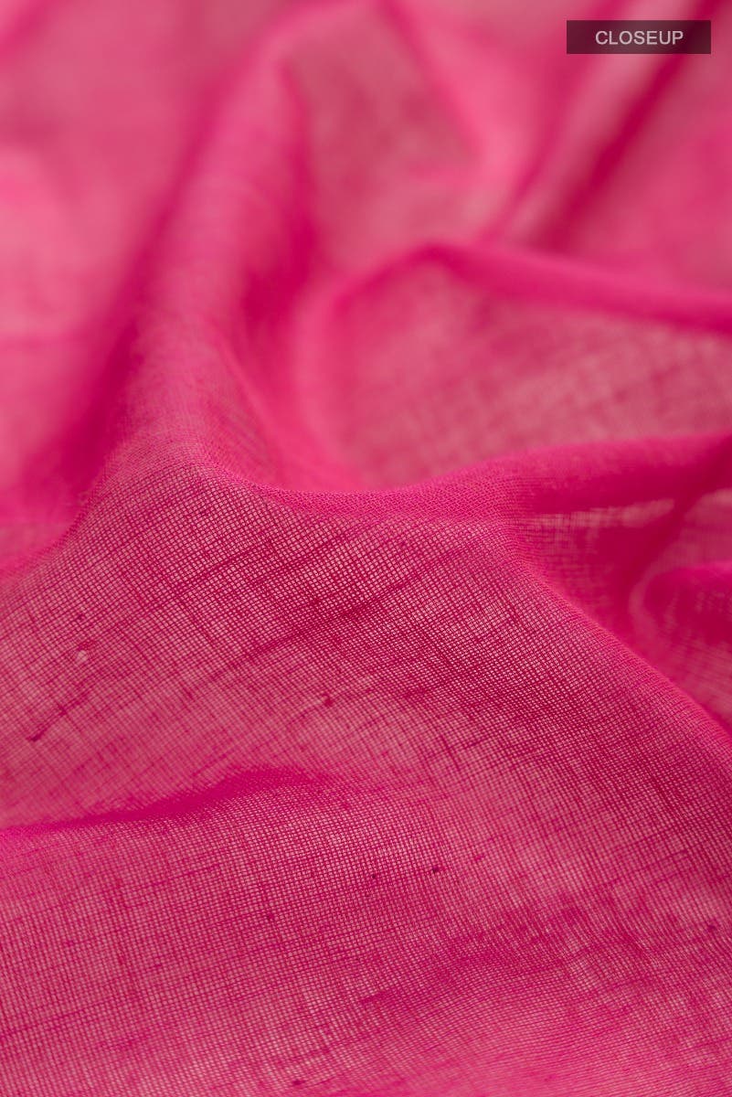 Suchitra-Dark Pink Bengal Cotton Saree