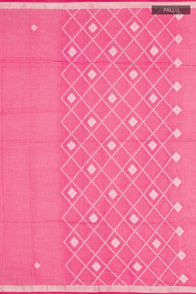 Suchitra-Dark Pink Bengal Cotton Saree