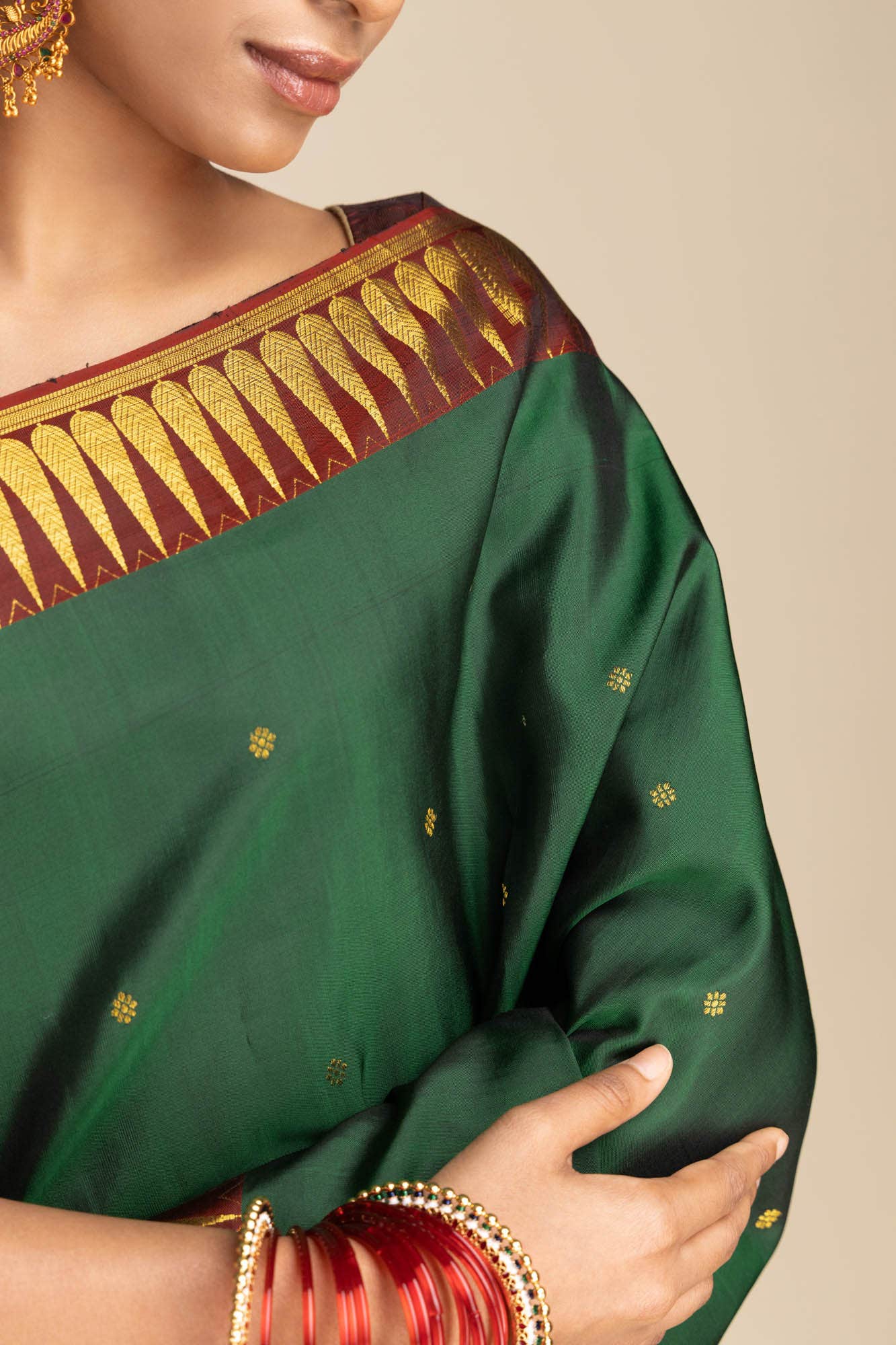 Amara-Green Kanchipuram Silk Saree