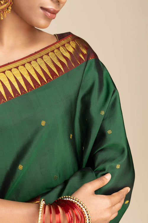 Amara-Green Kanchipuram Silk Saree
