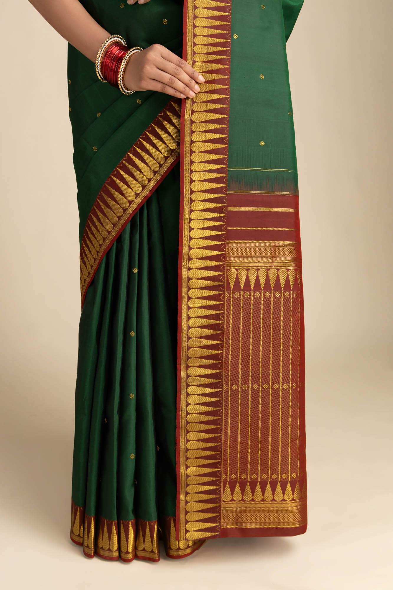 Amara-Green Kanchipuram Silk Saree