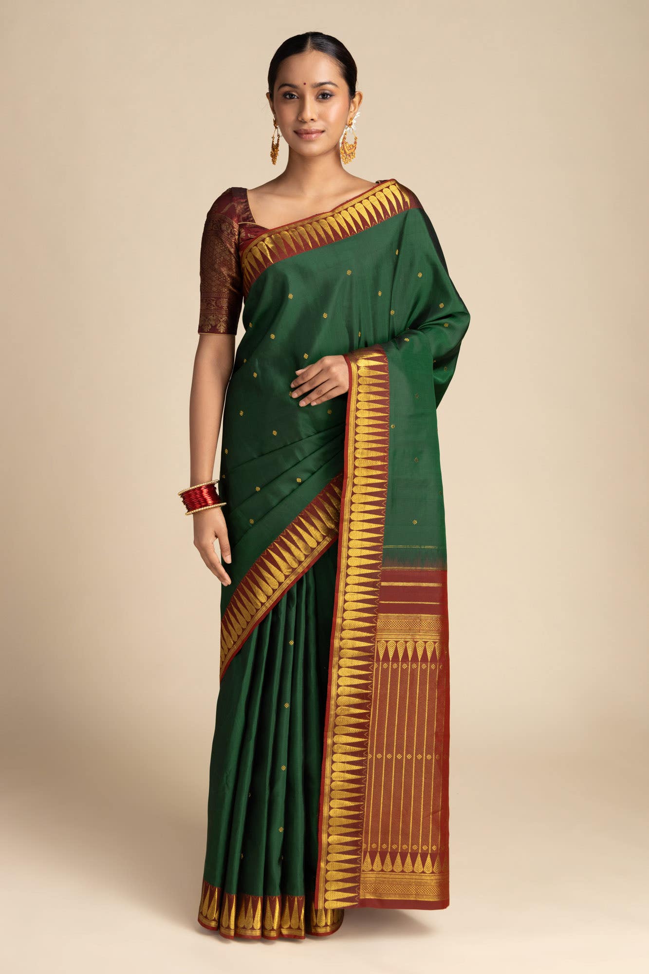 Amara-Green Kanchipuram Silk Saree
