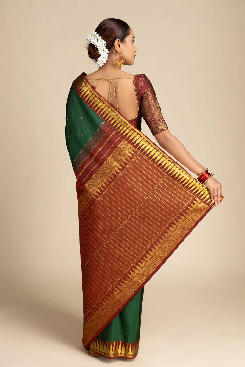 Amara-Green Kanchipuram Silk Saree