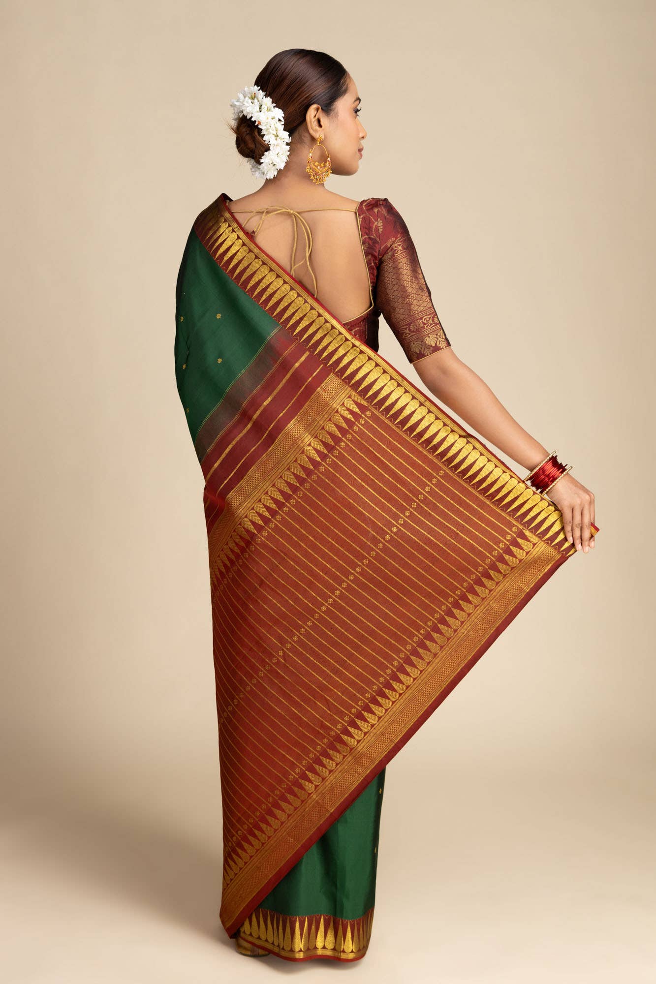 Amara-Green Kanchipuram Silk Saree