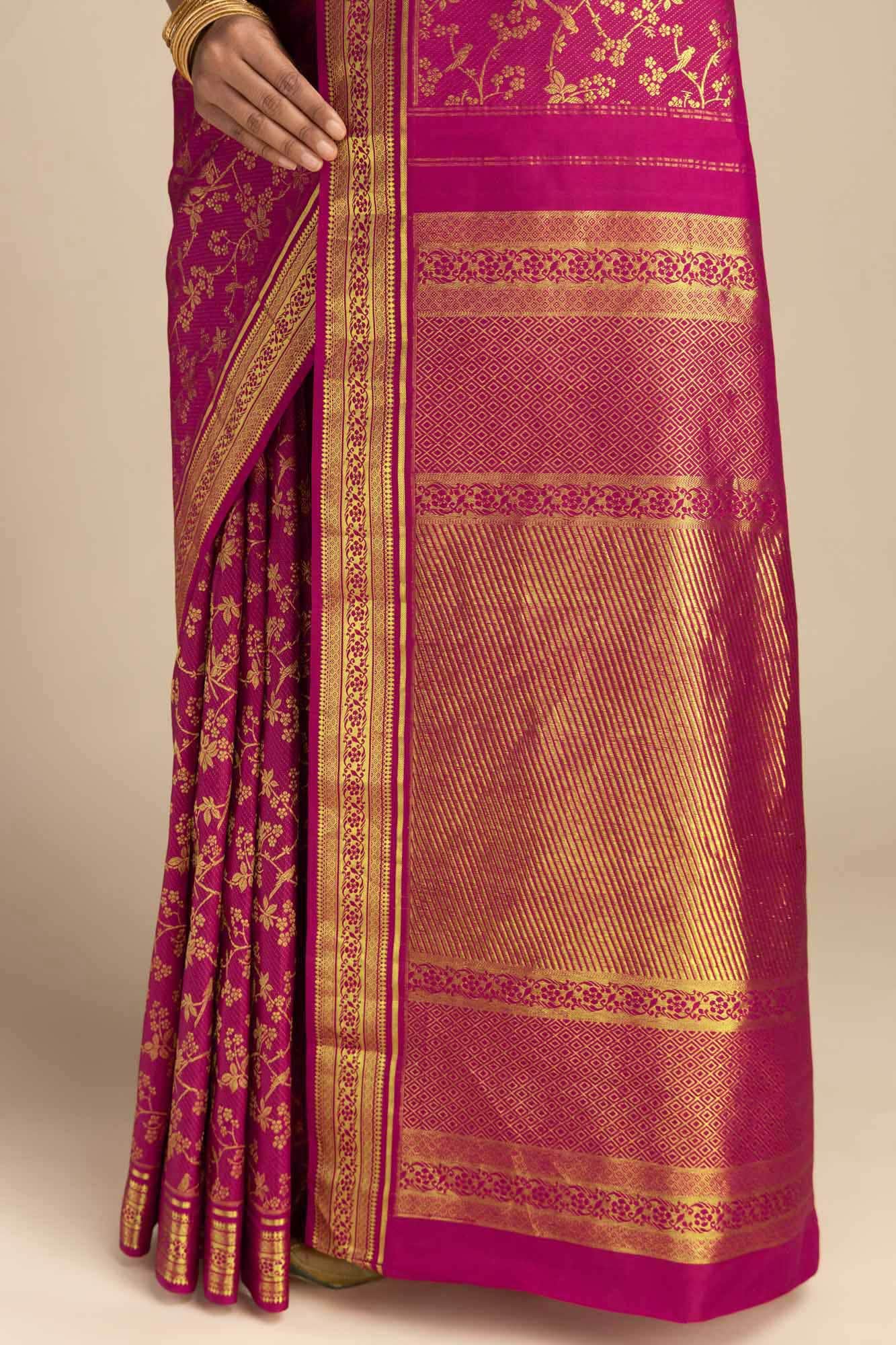 Vasanthika-Ruby Red Kanchipuram Silk Saree