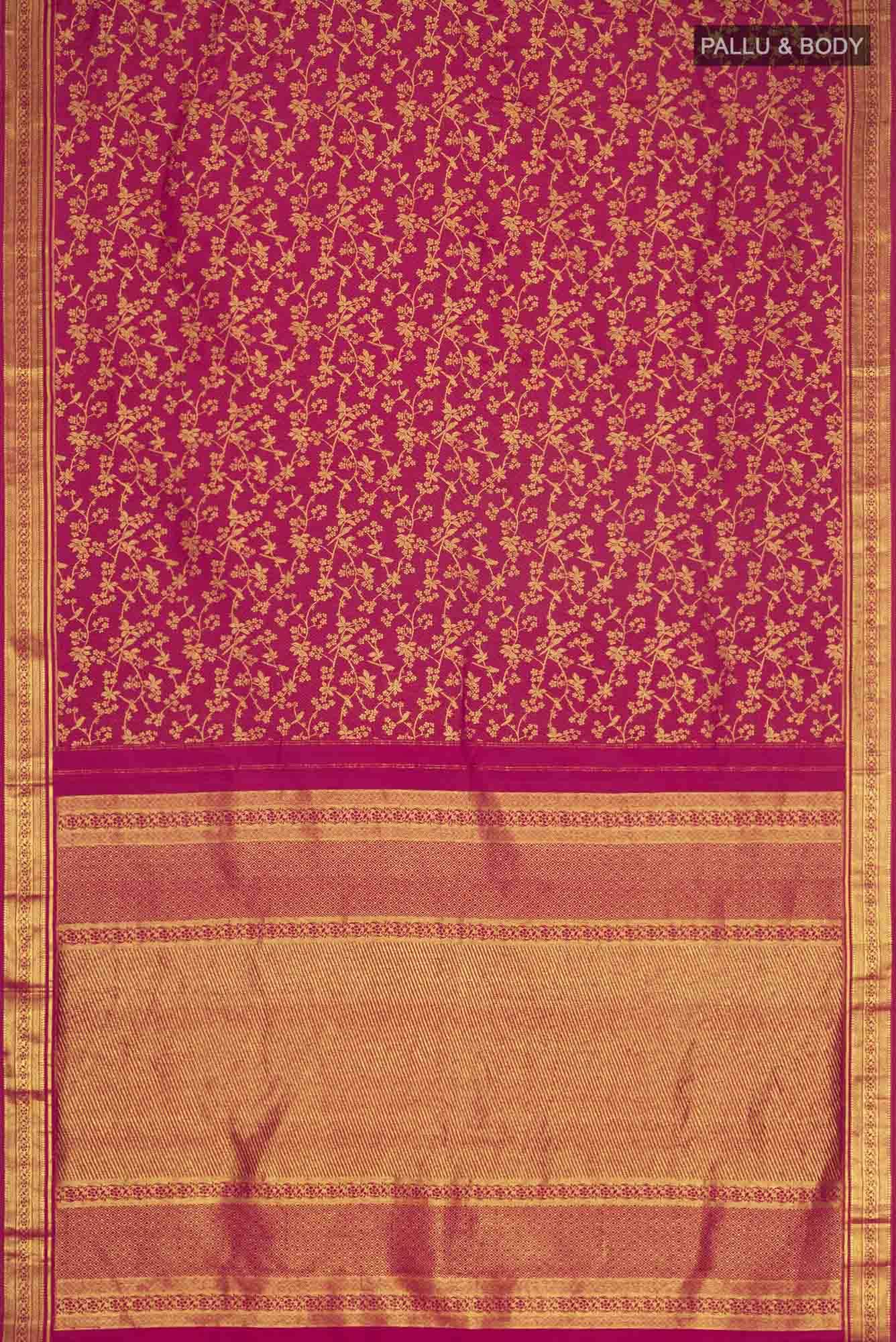 Vasanthika-Ruby Red Kanchipuram Silk Saree