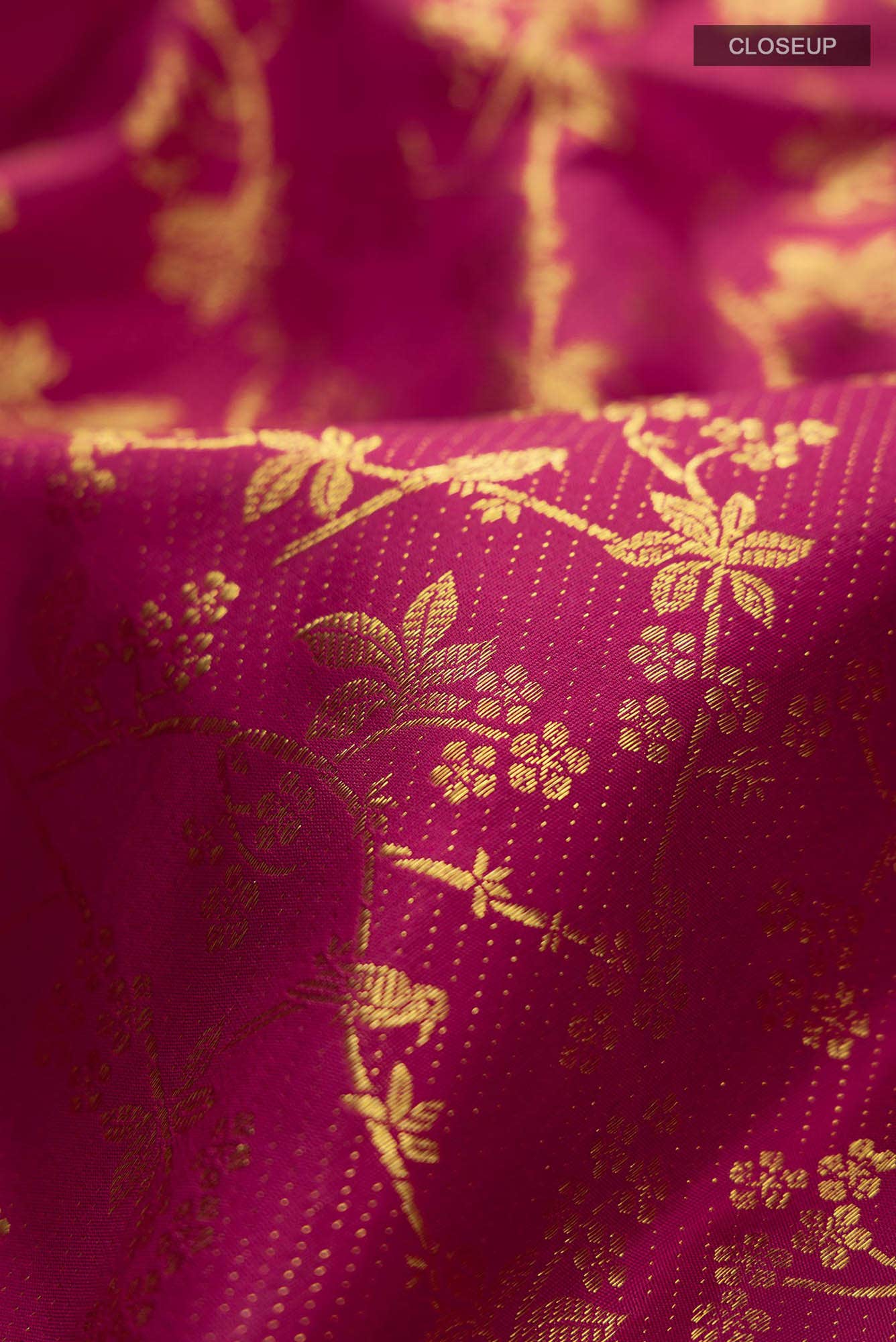 Vasanthika-Ruby Red Kanchipuram Silk Saree