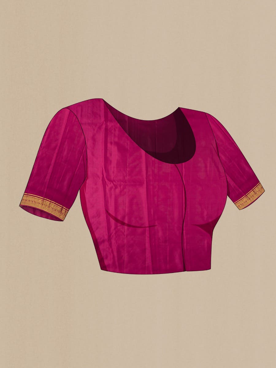 Vasanthika-Ruby Red Kanchipuram Silk Saree