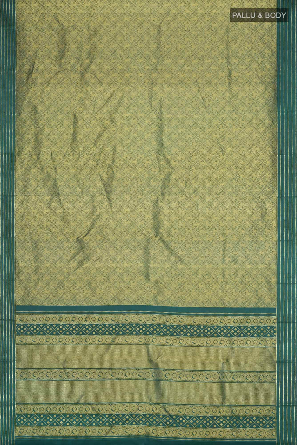 Maangai-Bottle Green Kanchipuram Silk Saree
