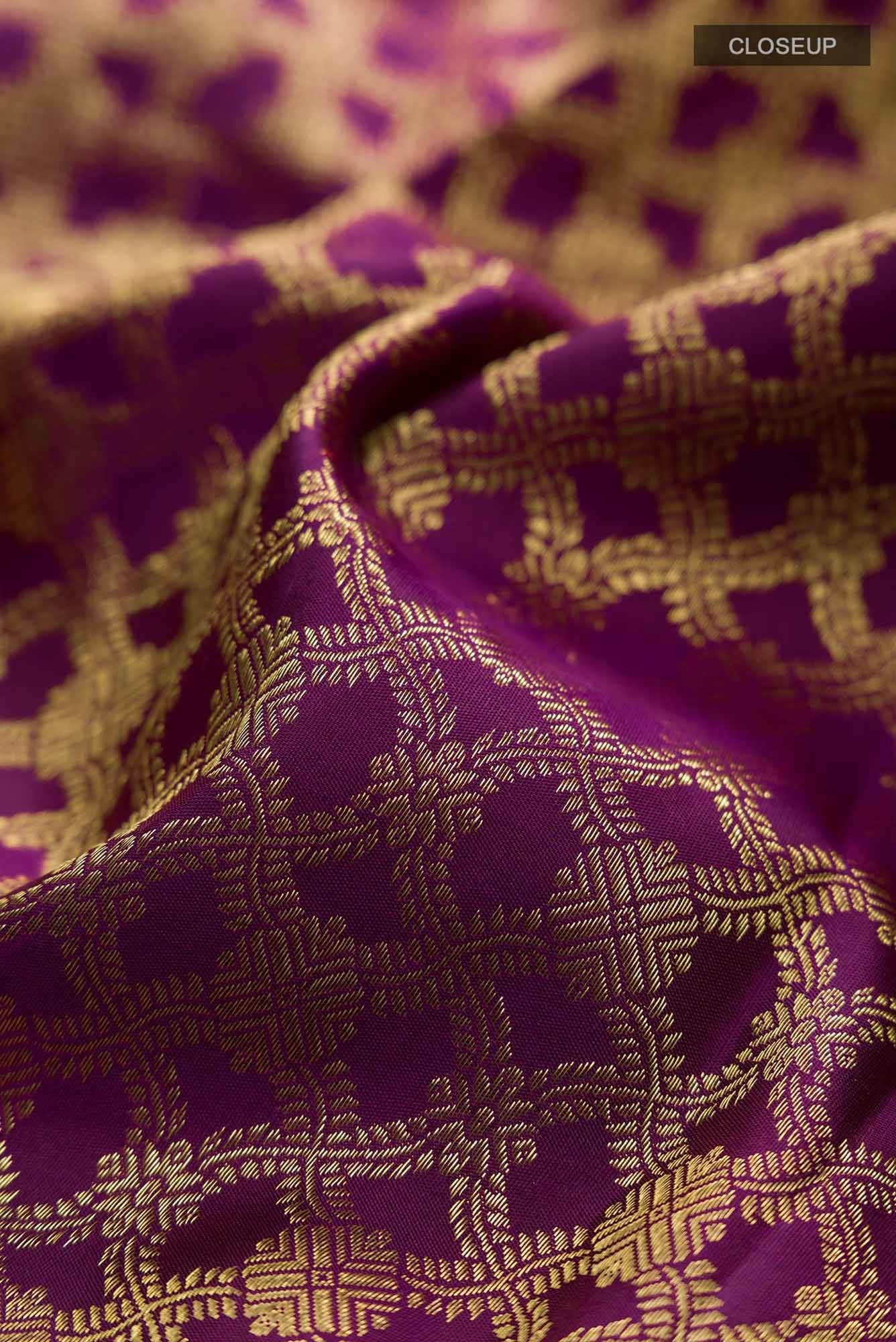 Rudrani-Purple Kanchipuram Silk Saree