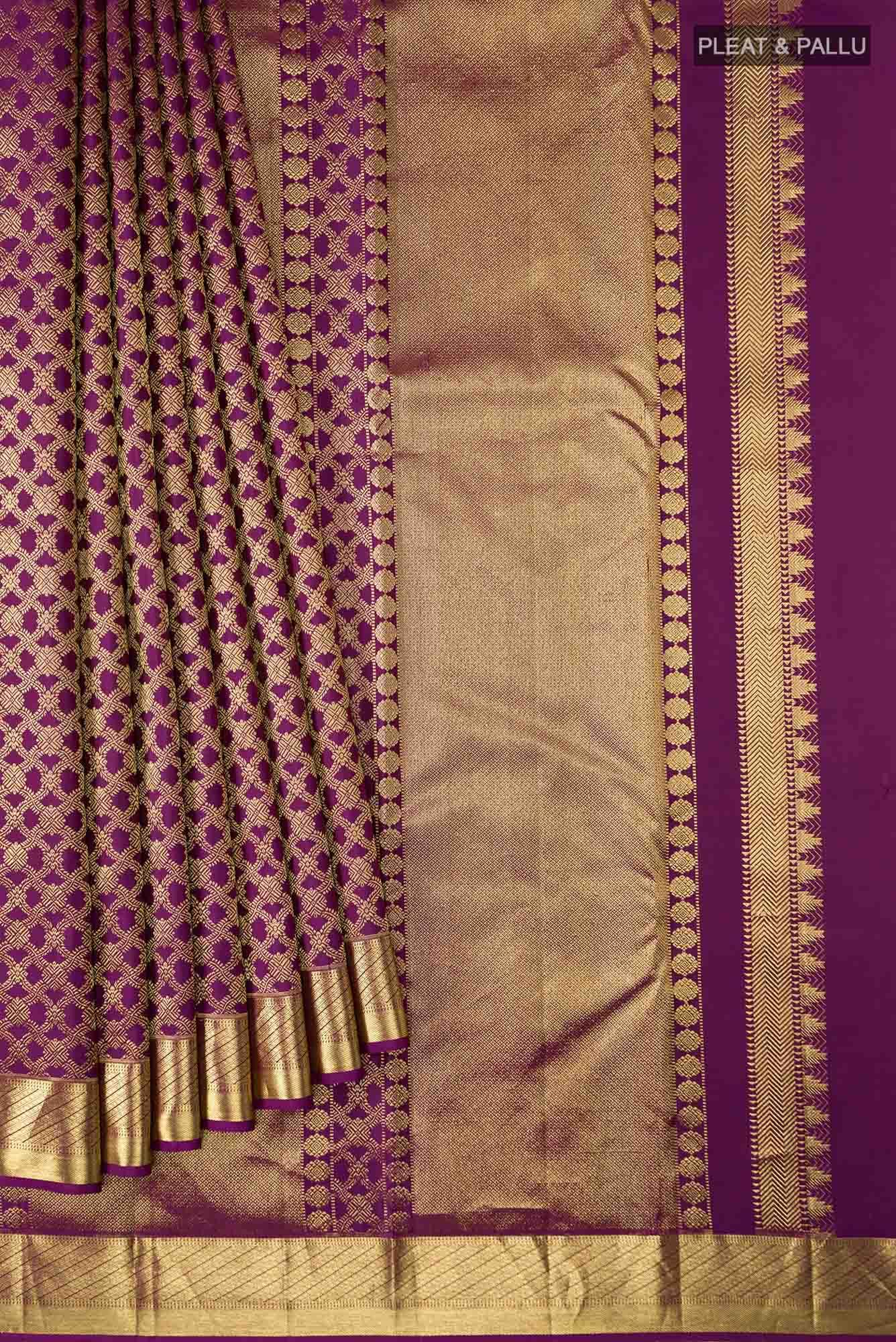 Rudrani-Purple Kanchipuram Silk Saree